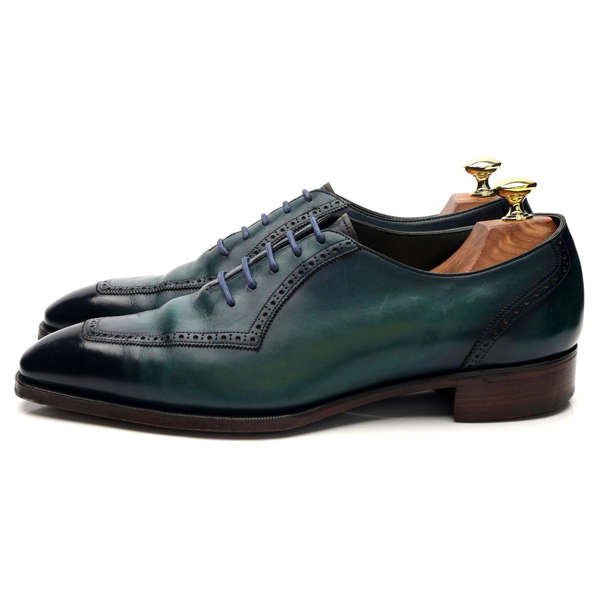 Deco &#39;Grendon&#39; Green Leather Oxford Brogues UK 8 E