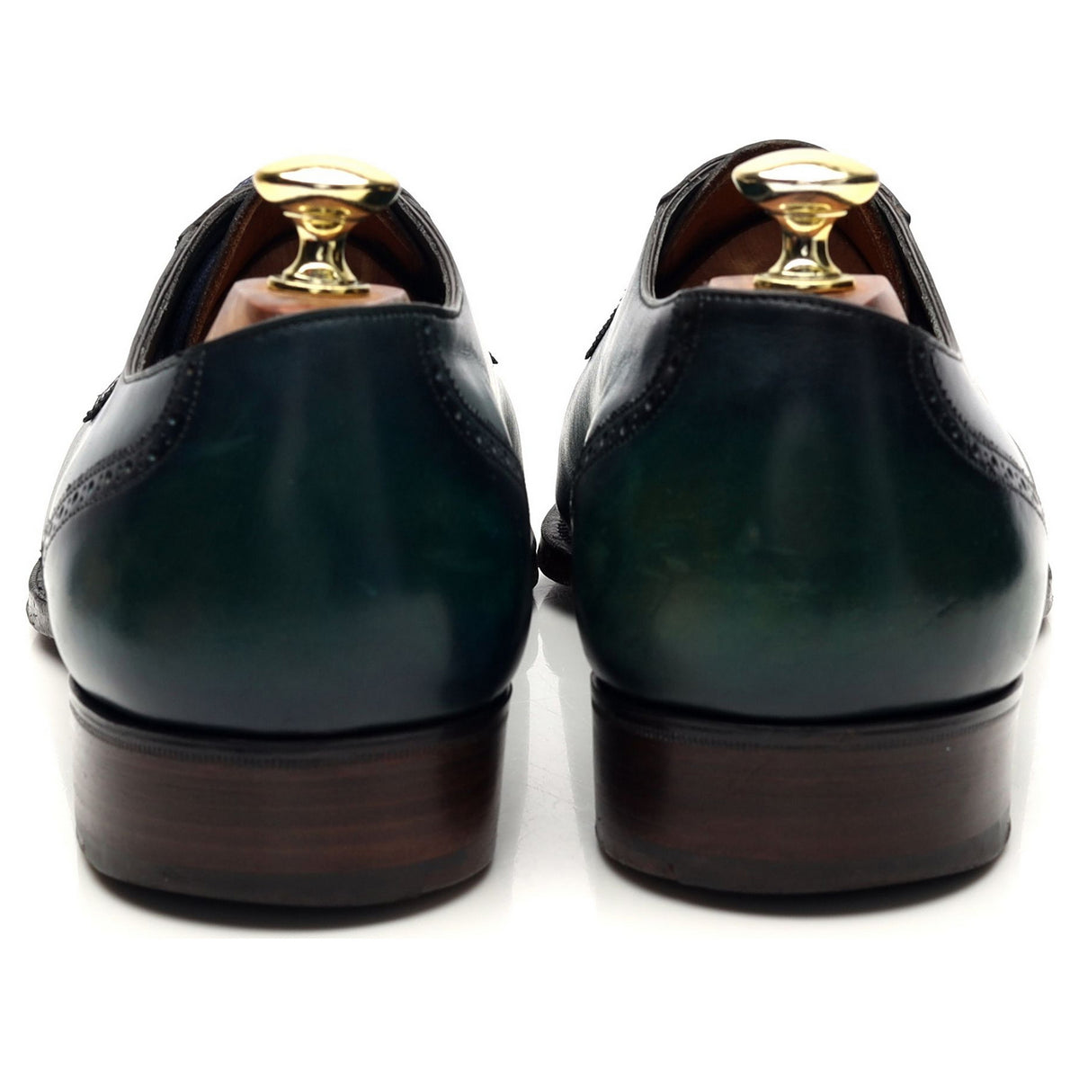 Deco &#39;Grendon&#39; Green Leather Oxford Brogues UK 8 E