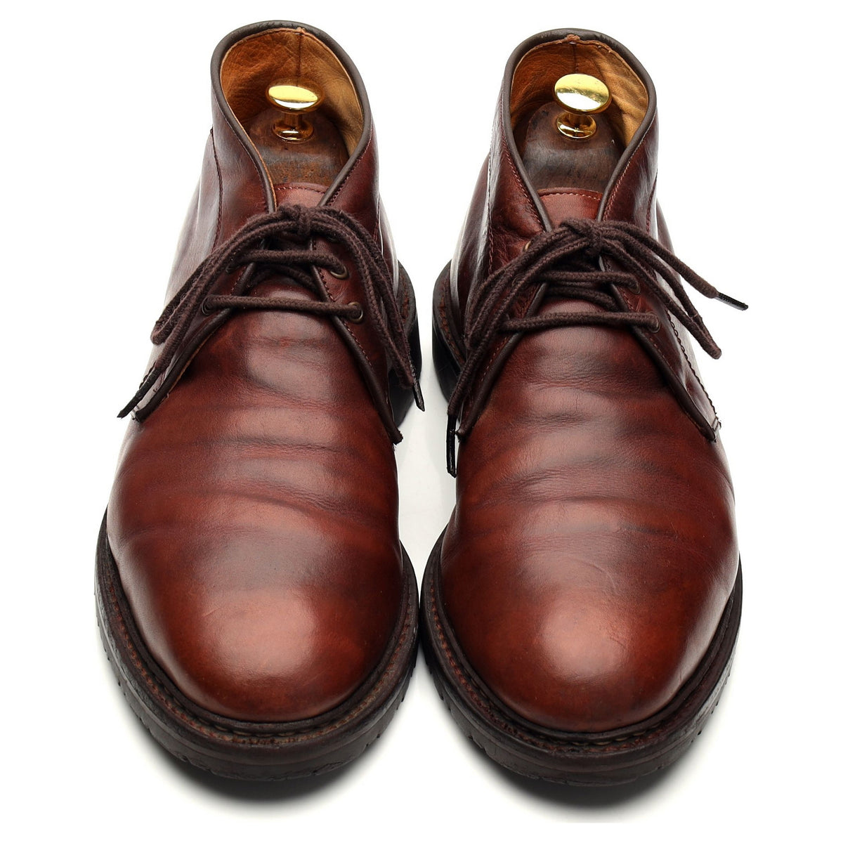 &#39;Kirkwood&#39; Tan Brown Leather Chukka Boots UK 9 US 10 B