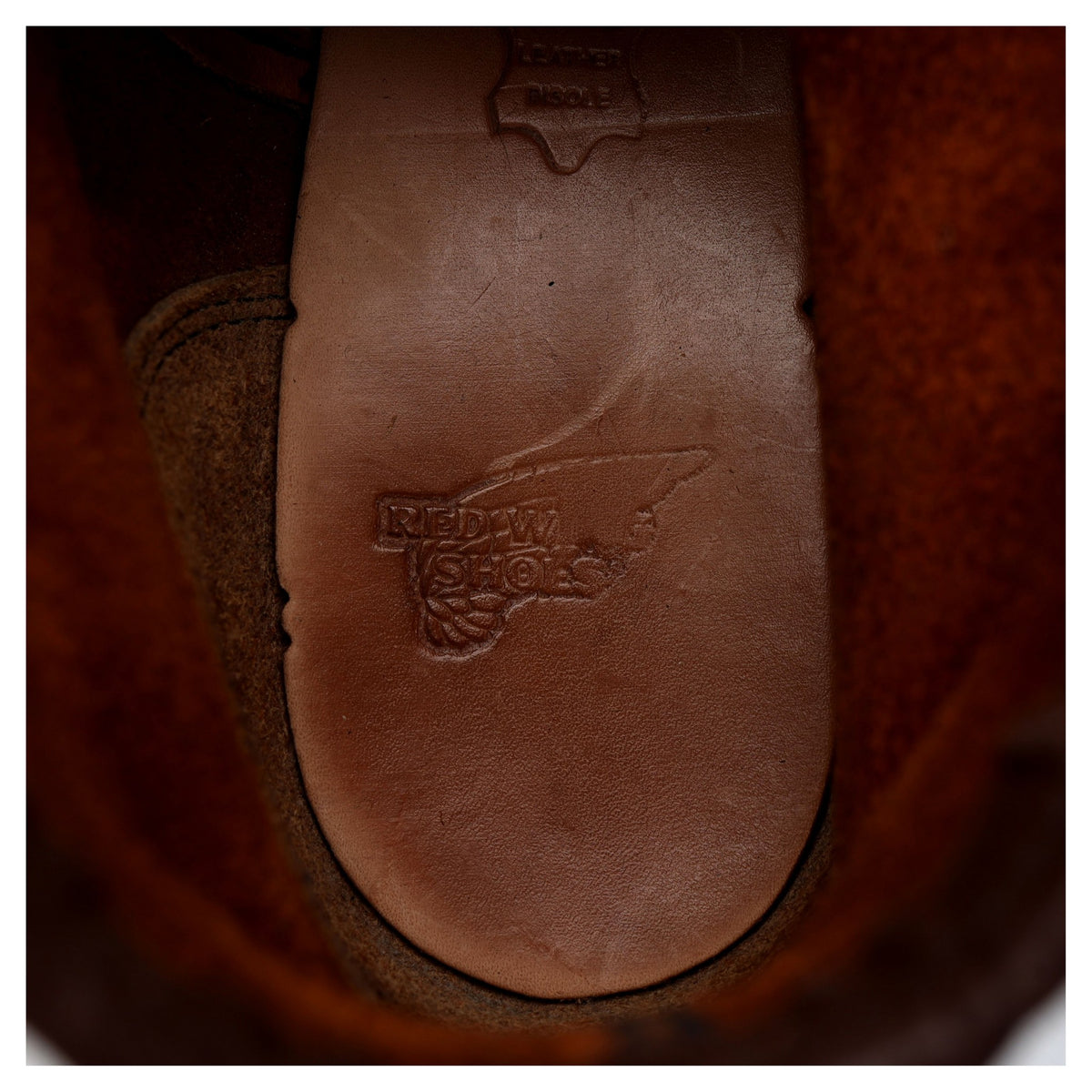 &#39;875&#39; Tan Brown Leather Moc Toe Boots UK 8 US 9 D