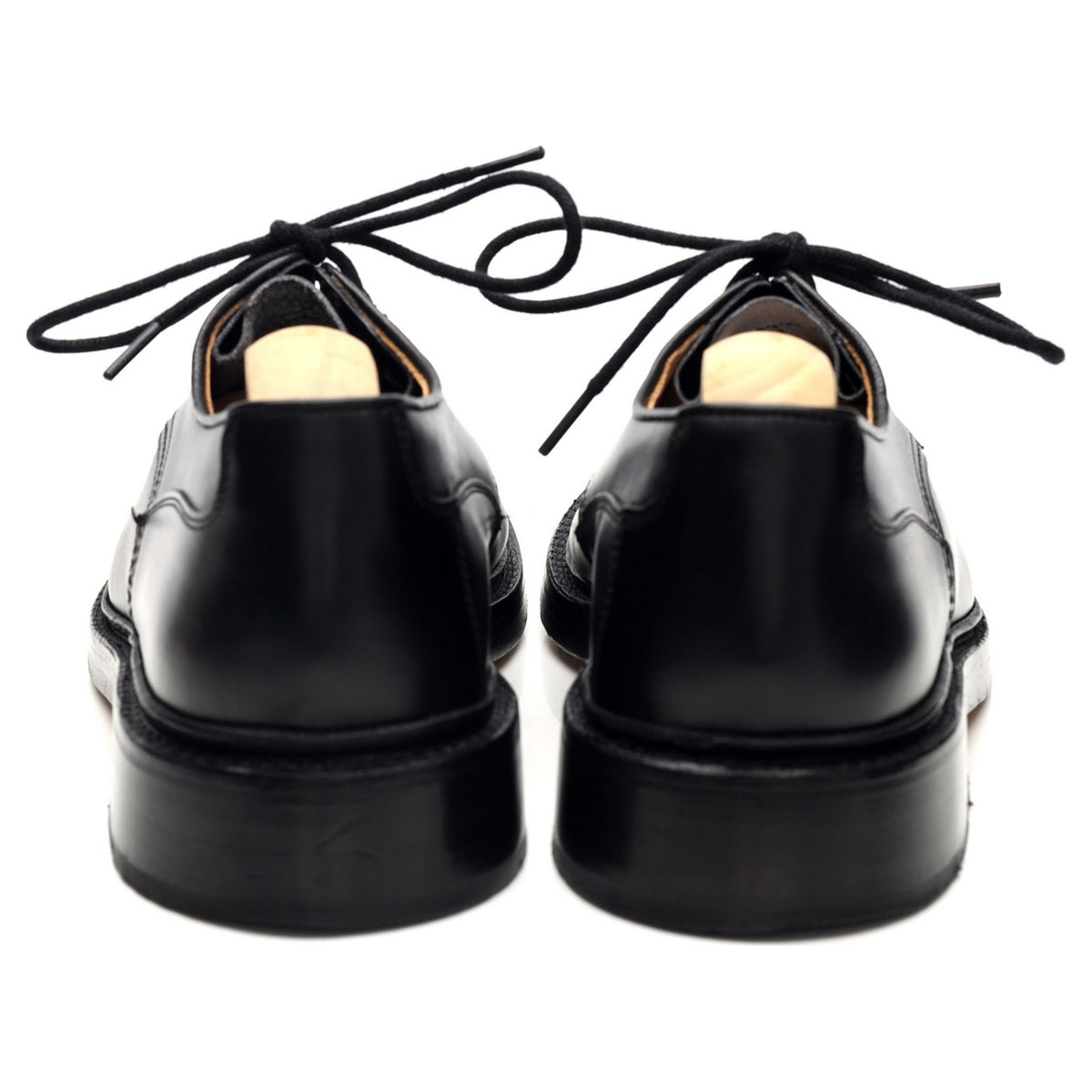 &#39;Woodstock&#39; Black Leather Derby UK 7.5