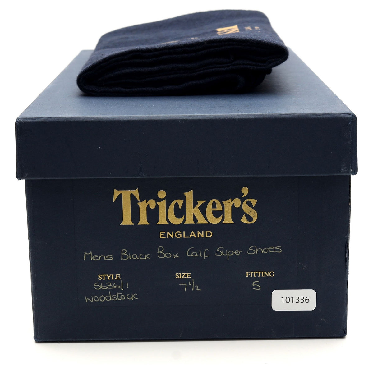 &#39;Woodstock&#39; Black Leather Derby UK 7.5