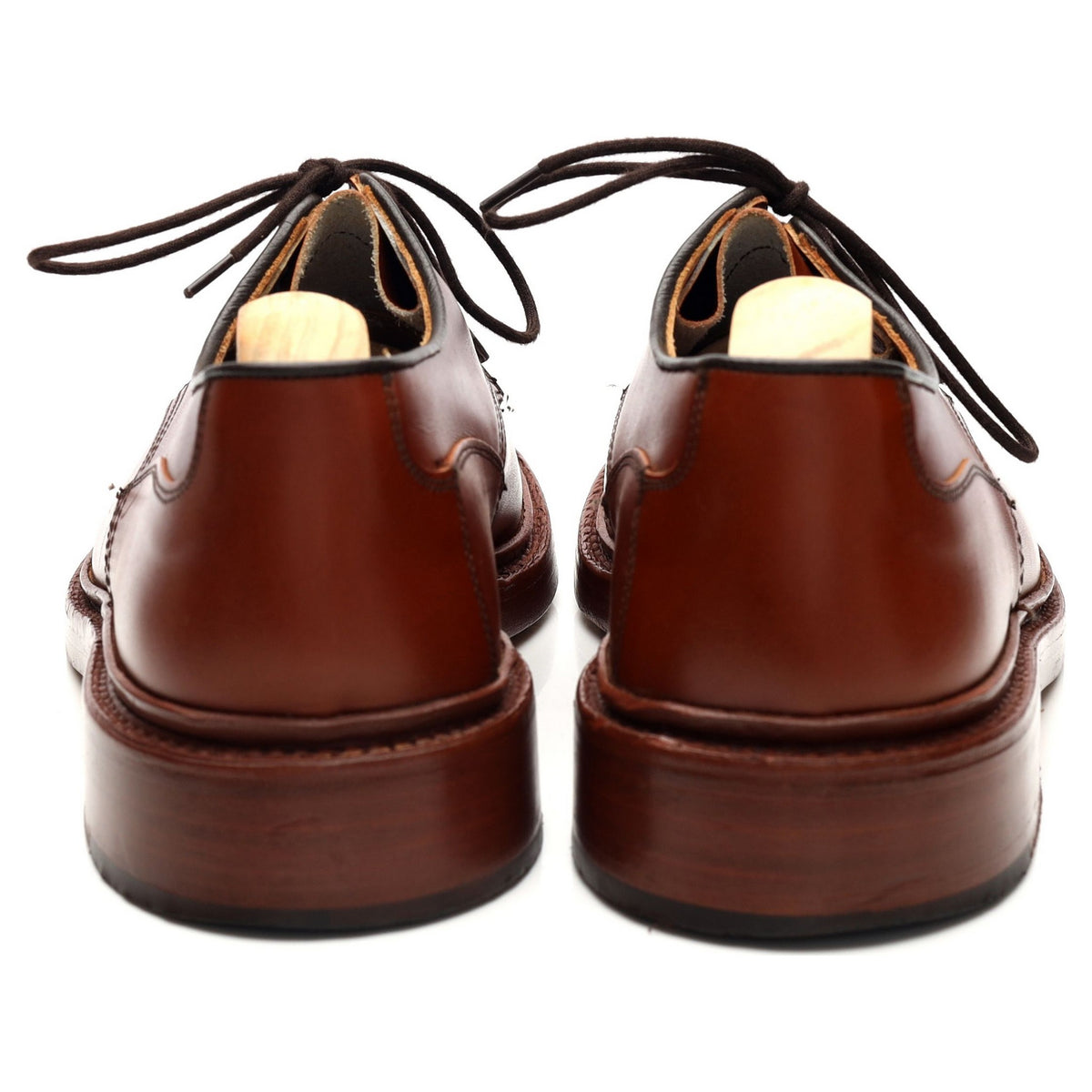 &#39;Woodstock&#39; Tan Brown Leather Derby UK 7.5