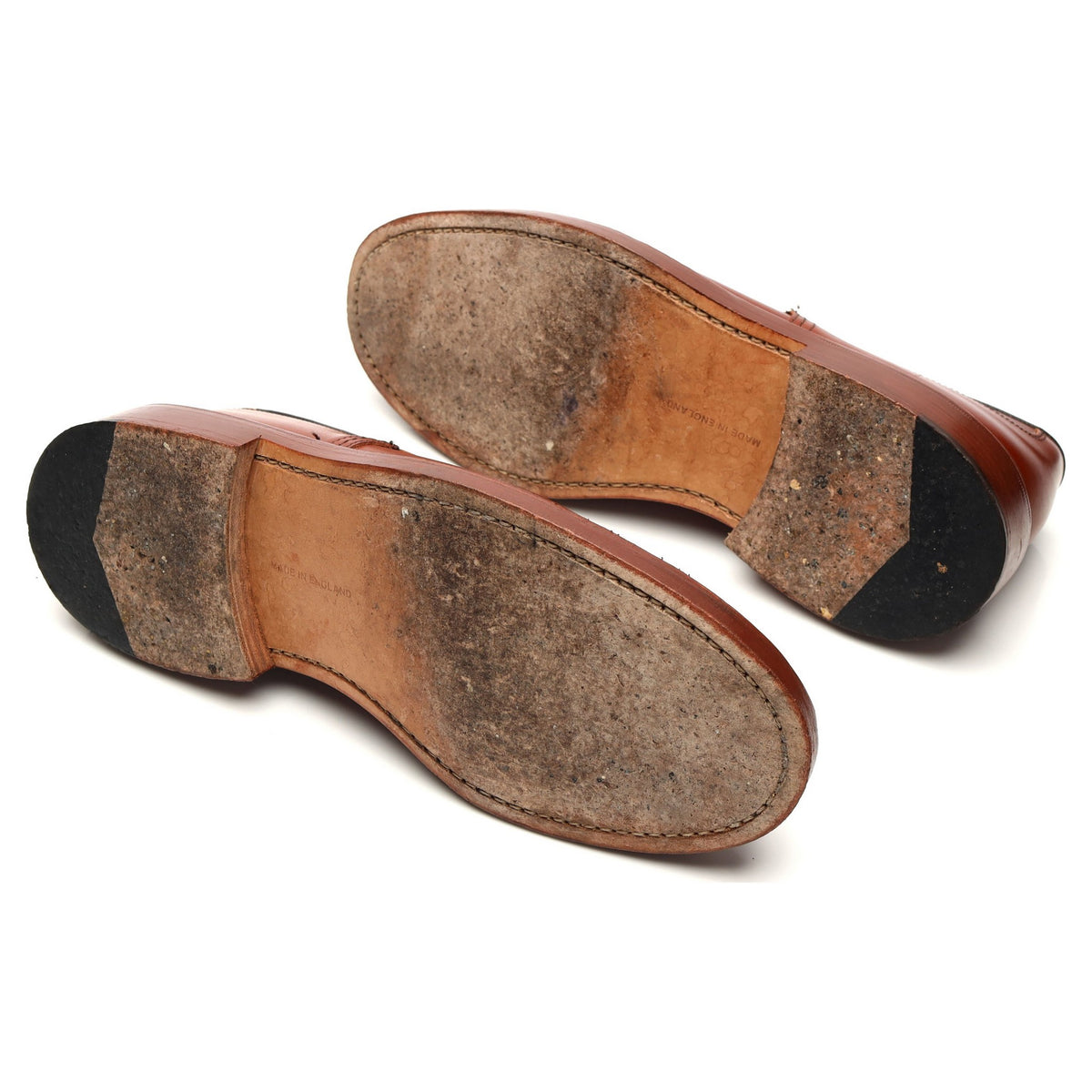 &#39;Woodstock&#39; Tan Brown Leather Derby UK 7.5