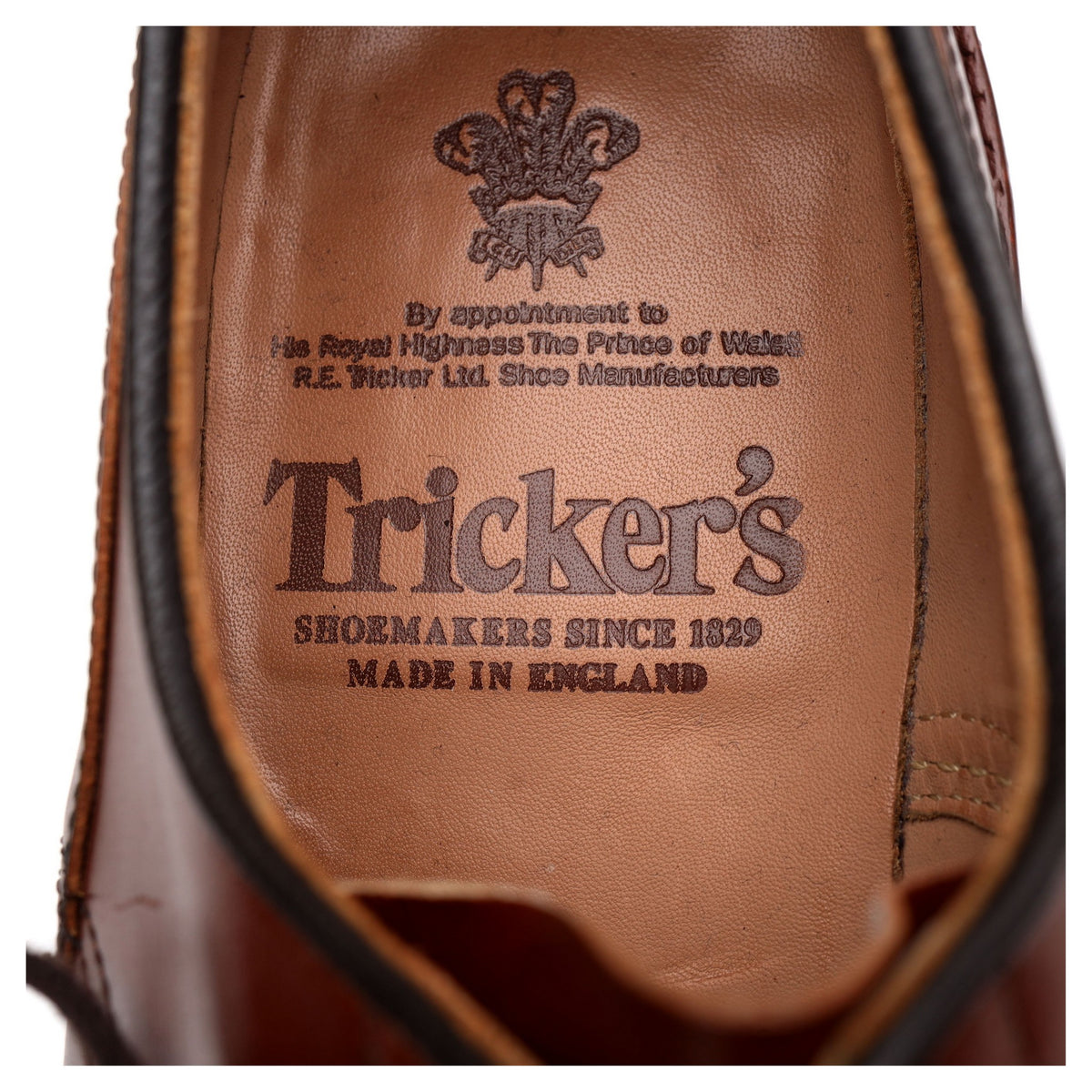 &#39;Woodstock&#39; Tan Brown Leather Derby UK 7.5