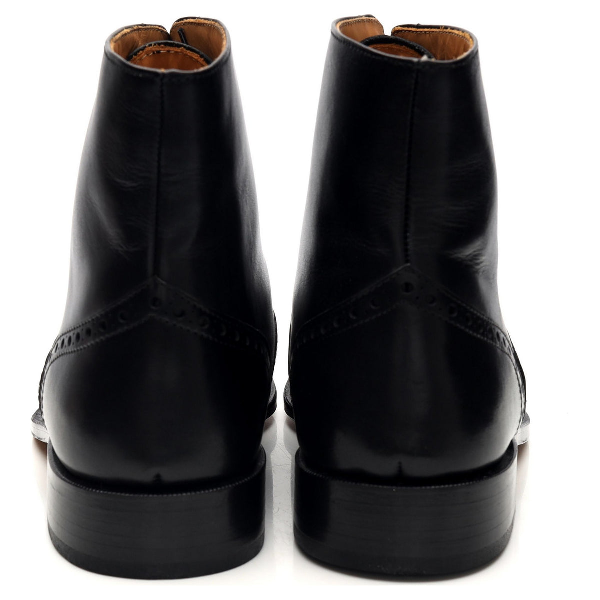 &#39;Balmoral&#39; Black Leather Boots UK 6.5