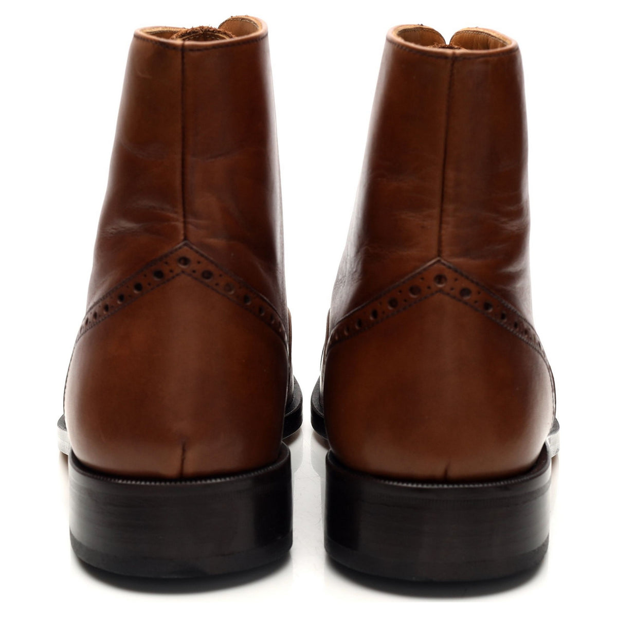 &#39;Balmoral&#39; Brown Leather Boots UK 6.5