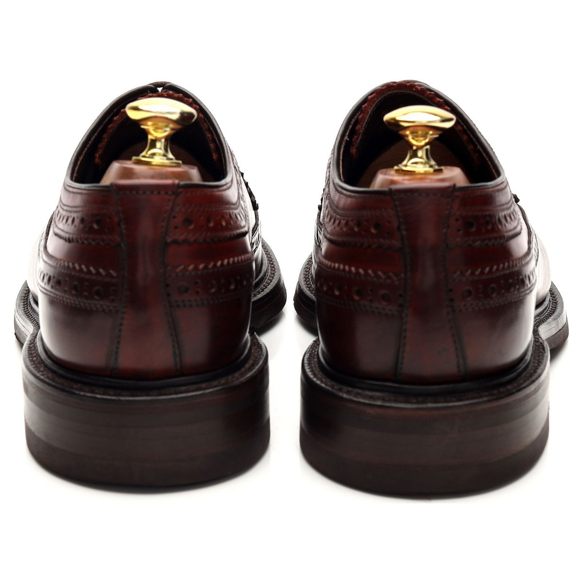 1880 &#39;Birkdale&#39; Brown Leather Derby Brogues UK 8.5 F