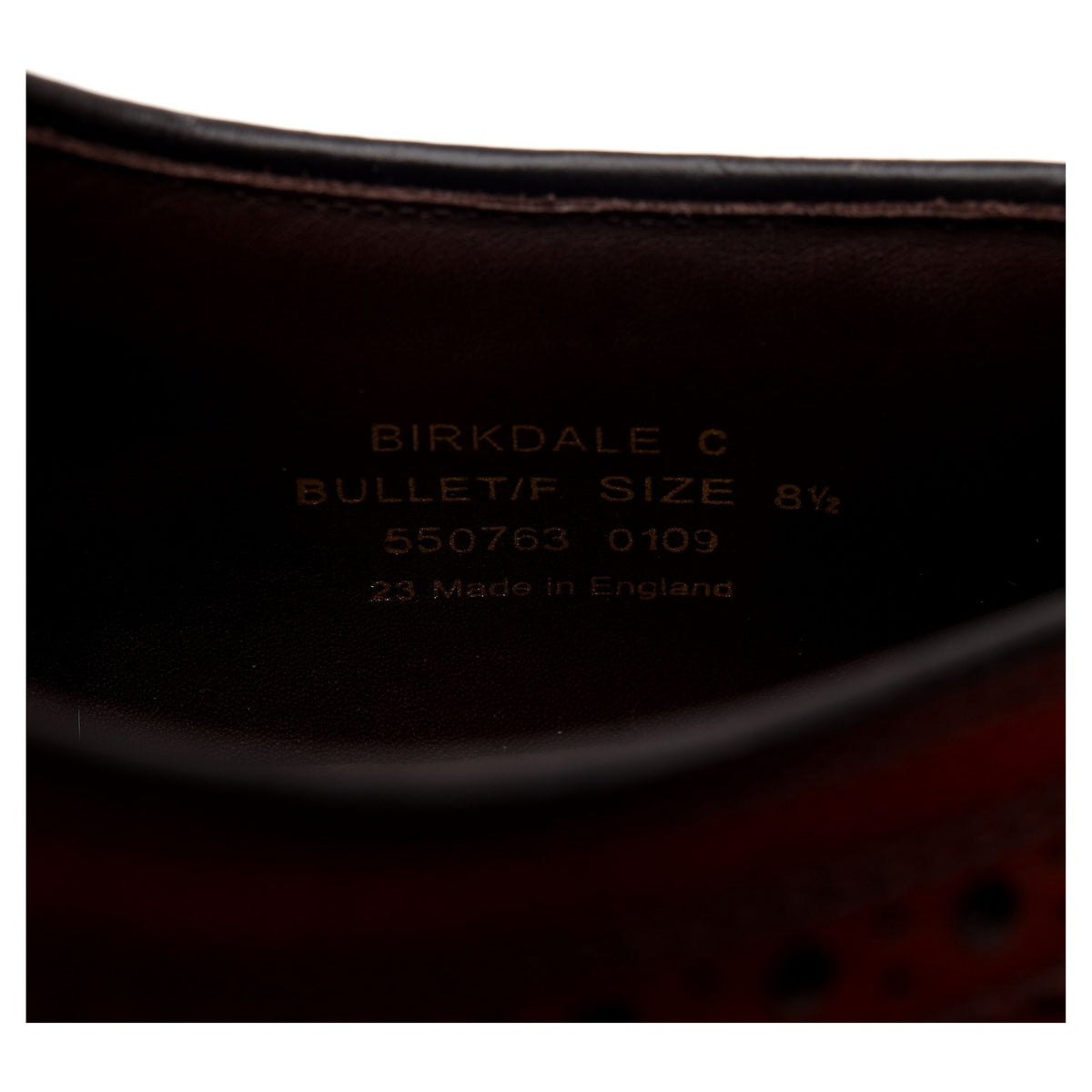1880 &#39;Birkdale&#39; Brown Leather Derby Brogues UK 8.5 F