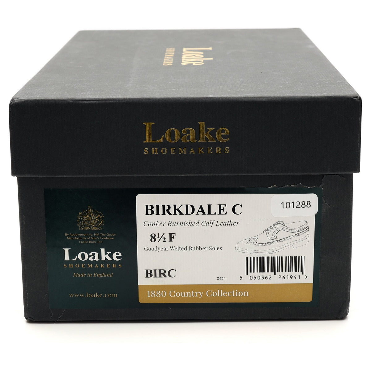 1880 &#39;Birkdale&#39; Brown Leather Derby Brogues UK 8.5 F