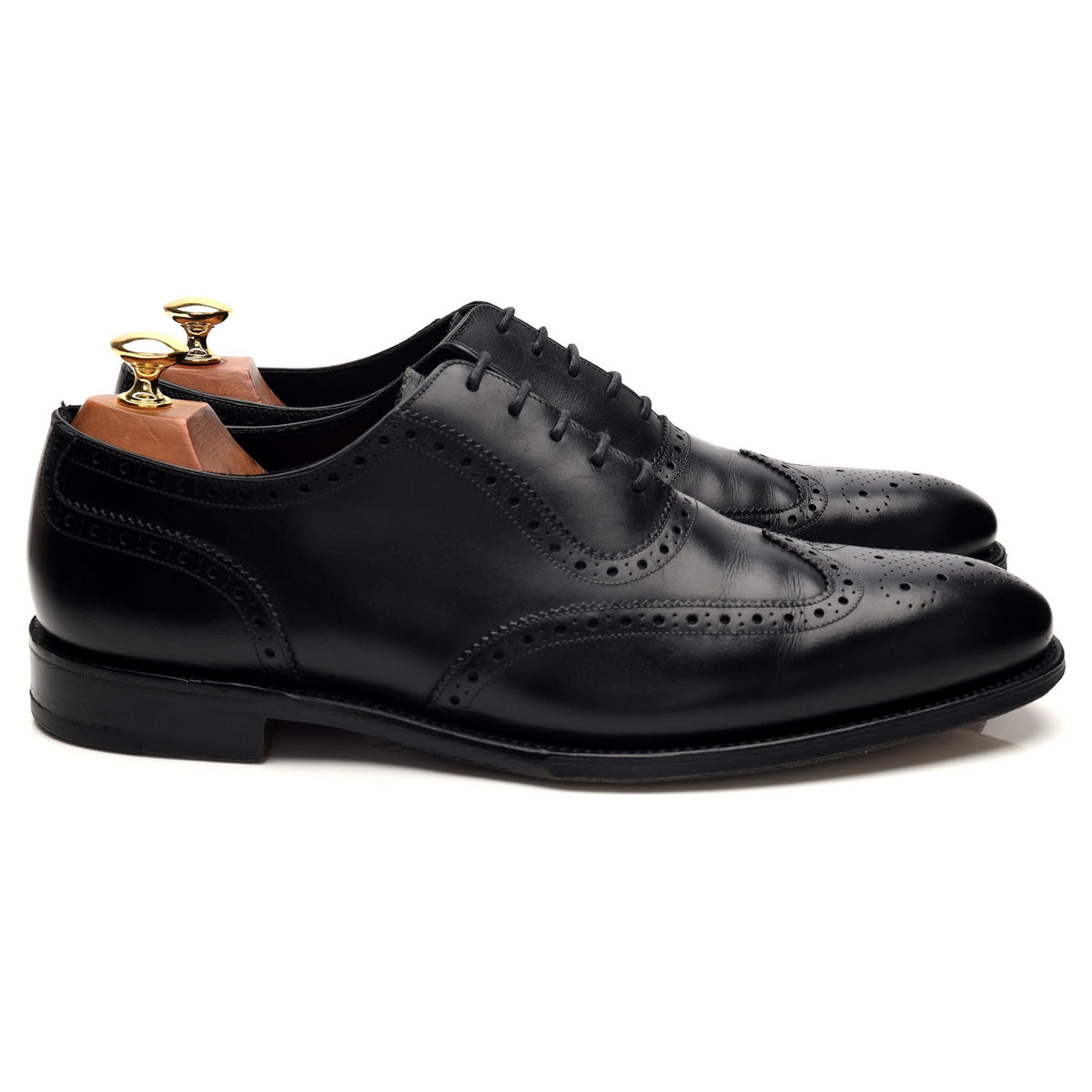 1880 &#39;Hodges&#39; Black Leather Oxford Brogues UK 9.5 F