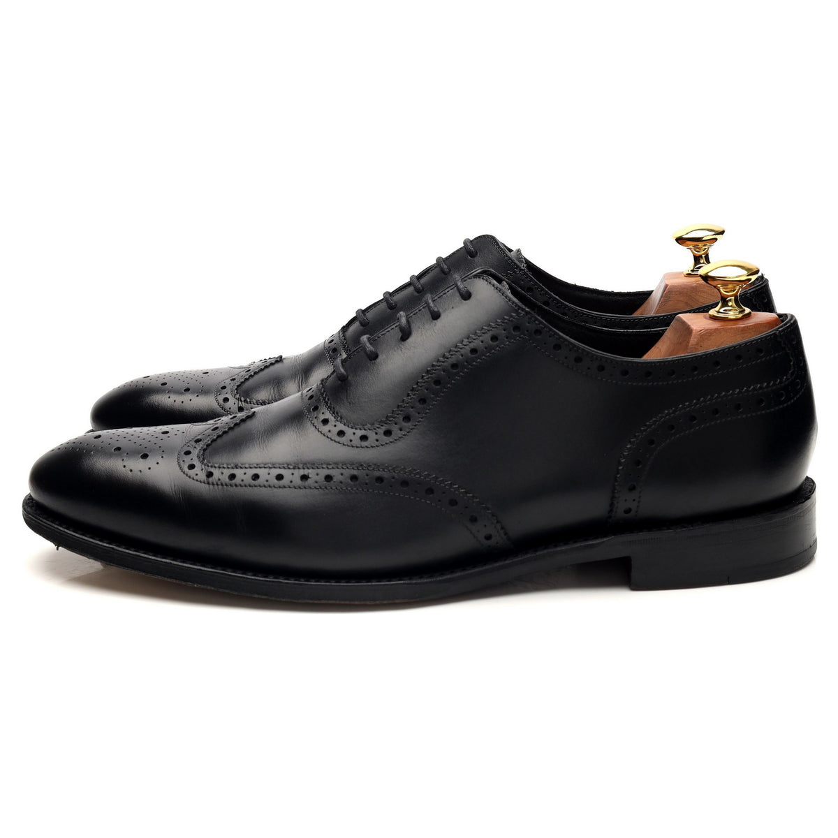 1880 &#39;Hodges&#39; Black Leather Oxford Brogues UK 9.5 F