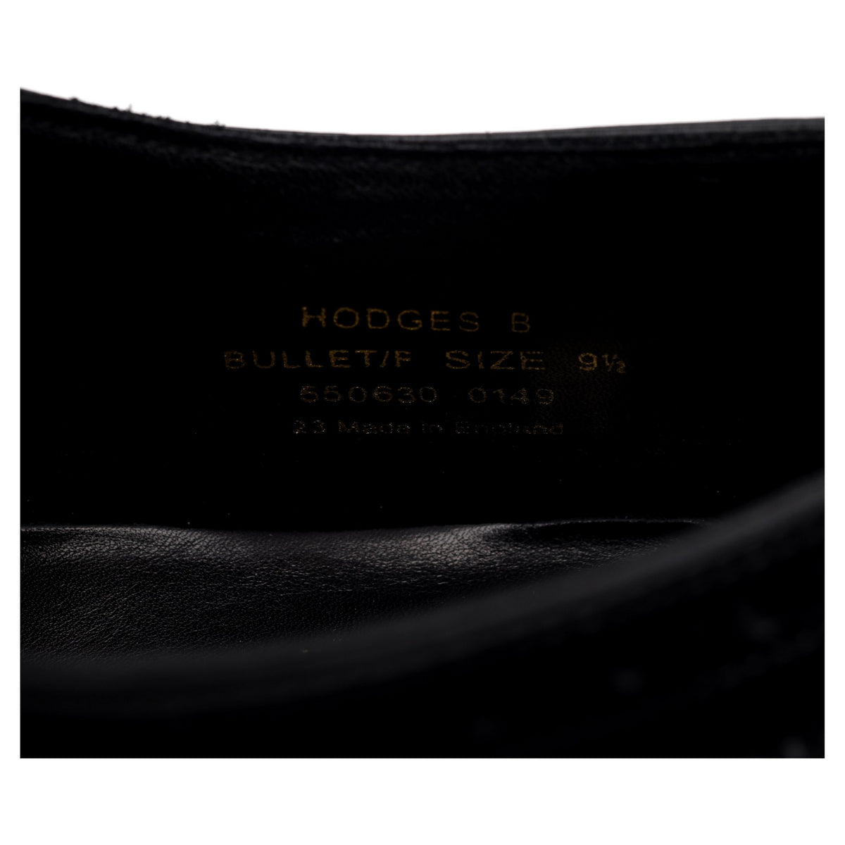 1880 &#39;Hodges&#39; Black Leather Oxford Brogues UK 9.5 F