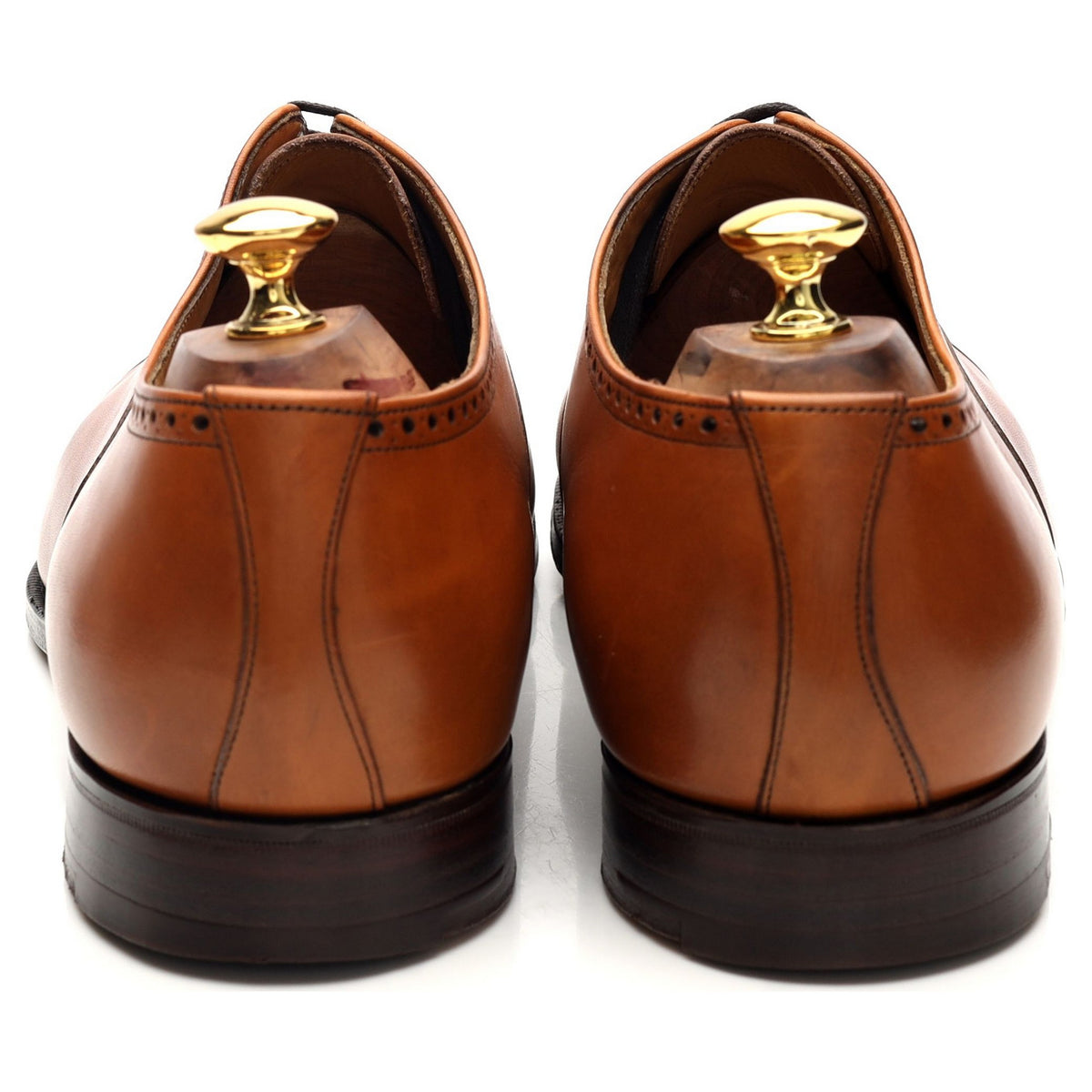 &#39;Blenheim&#39; Tan Brown Leather Oxford Brogues UK 11 F