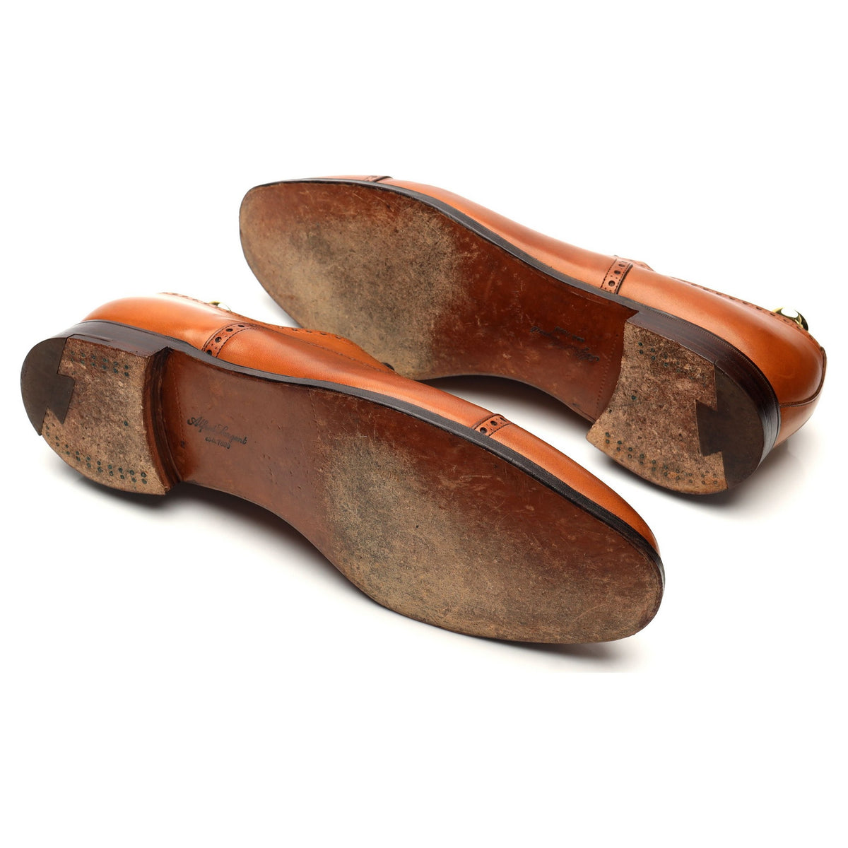 &#39;Blenheim&#39; Tan Brown Leather Oxford Brogues UK 11 F