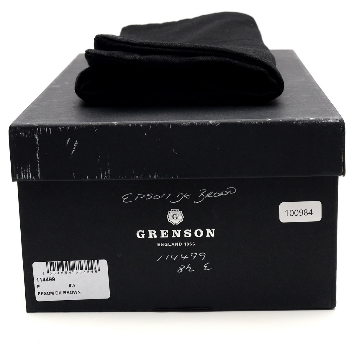 &#39;Epsom&#39; Brown Grain Leather Loafers UK 8.5 E