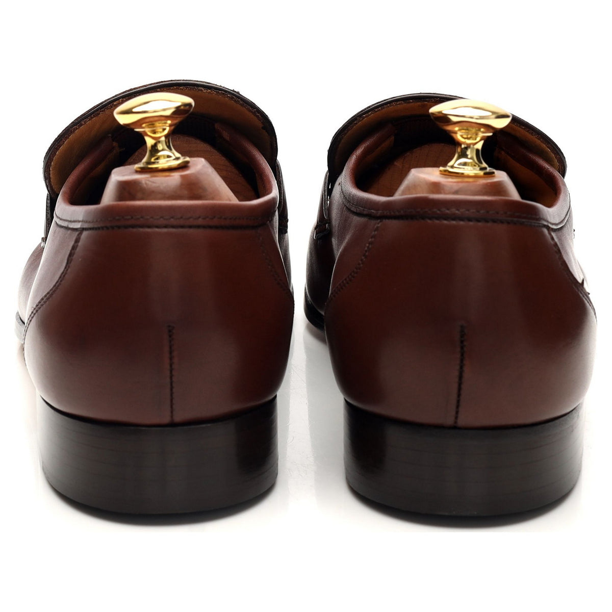 &#39;Timor&#39; Brown Leather Horsebit Loafers UK 9.5 G