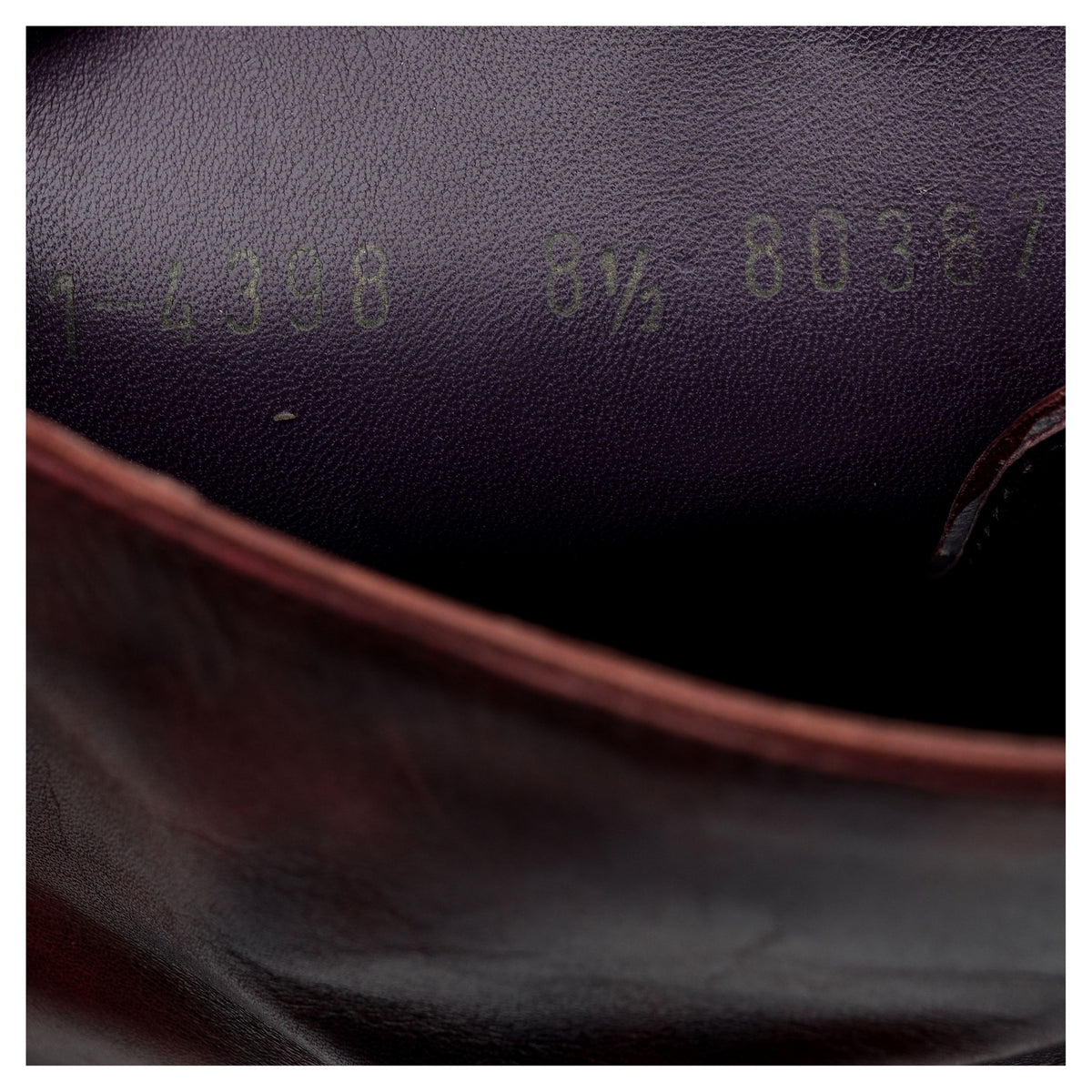 &#39;80387&#39; Burgundy Museum Leather Boots UK 8.5