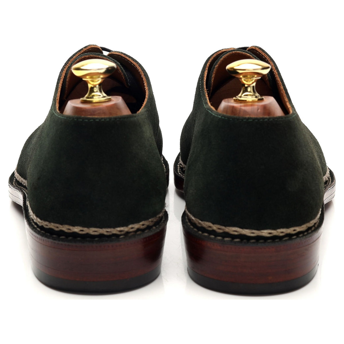 Green Suede Wholecut Oxford UK 7.5