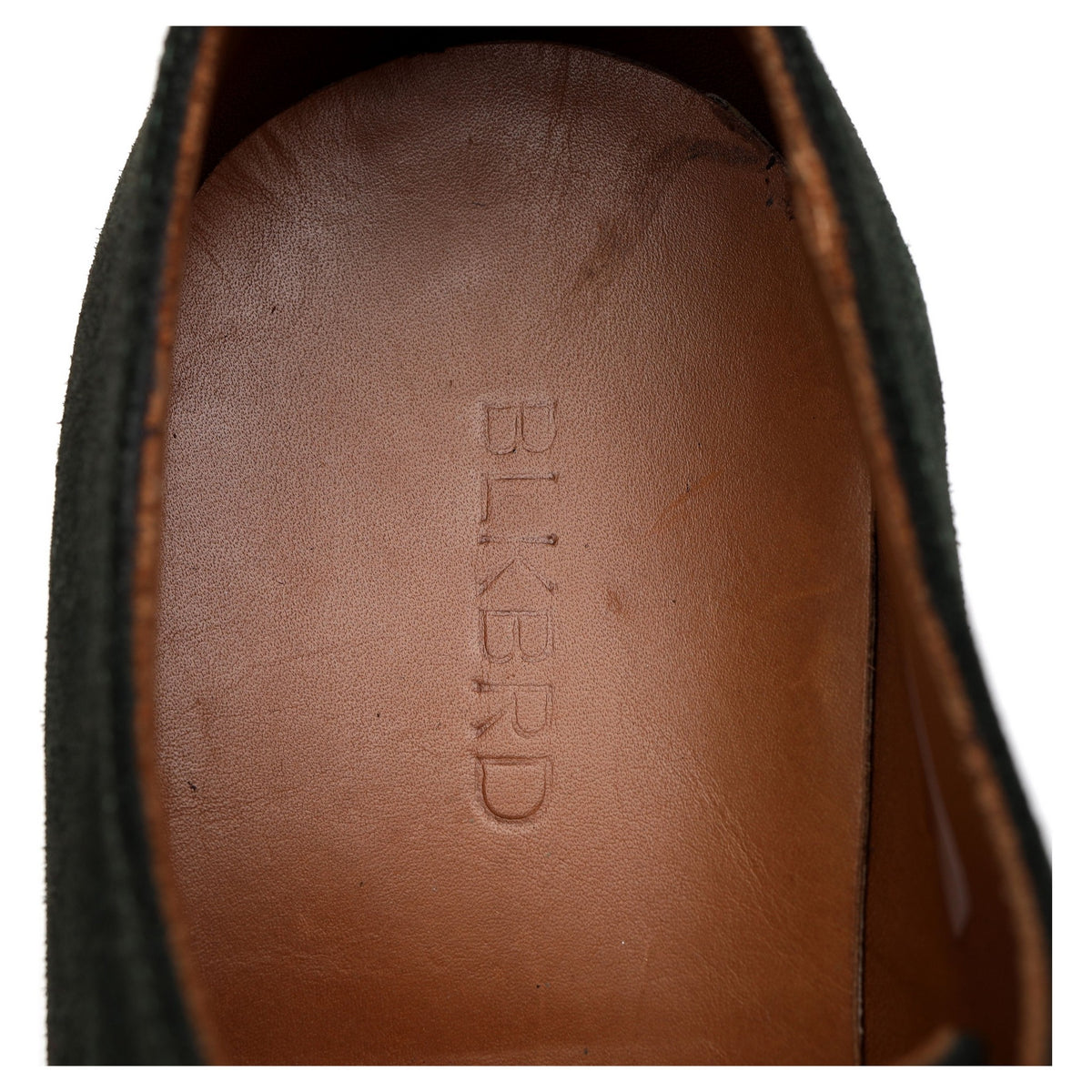 Green Suede Wholecut Oxford UK 7.5