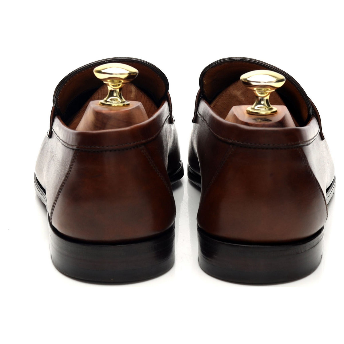 Hermes &#39;Henri&#39; Brown Leather Loafers UK 7 E