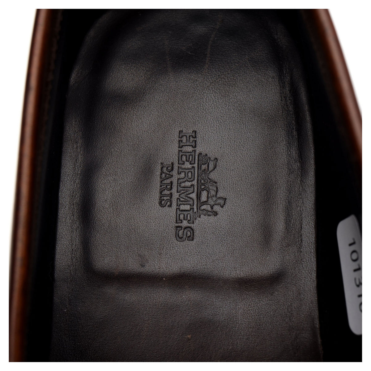Hermes &#39;Henri&#39; Brown Leather Loafers UK 7 E