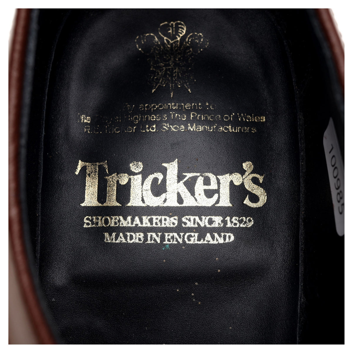 Tan Brown Leather Split Toe Derby UK 8.5
