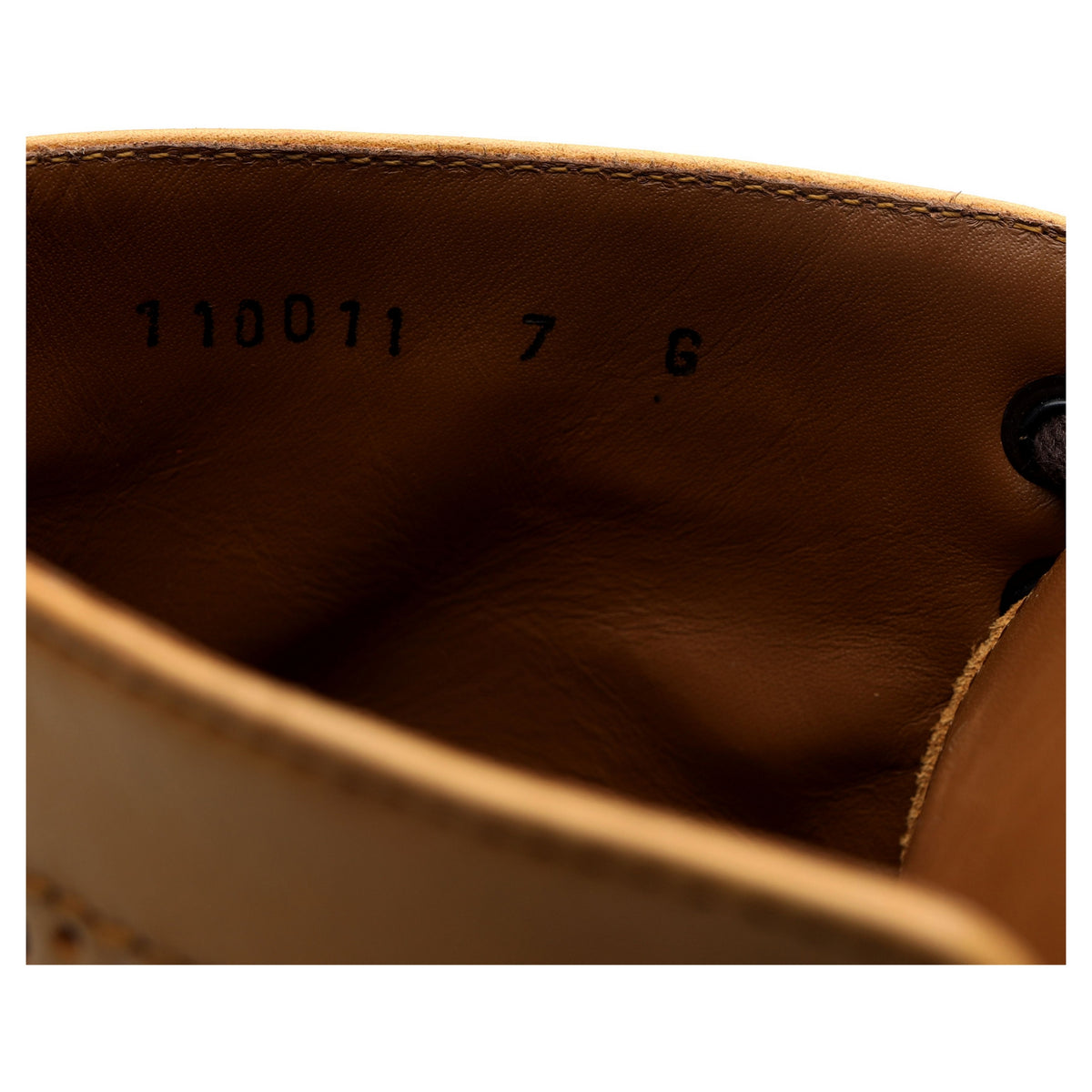 &#39;Fred&#39; Tan Brown Leather Brogue Boots UK 7 G