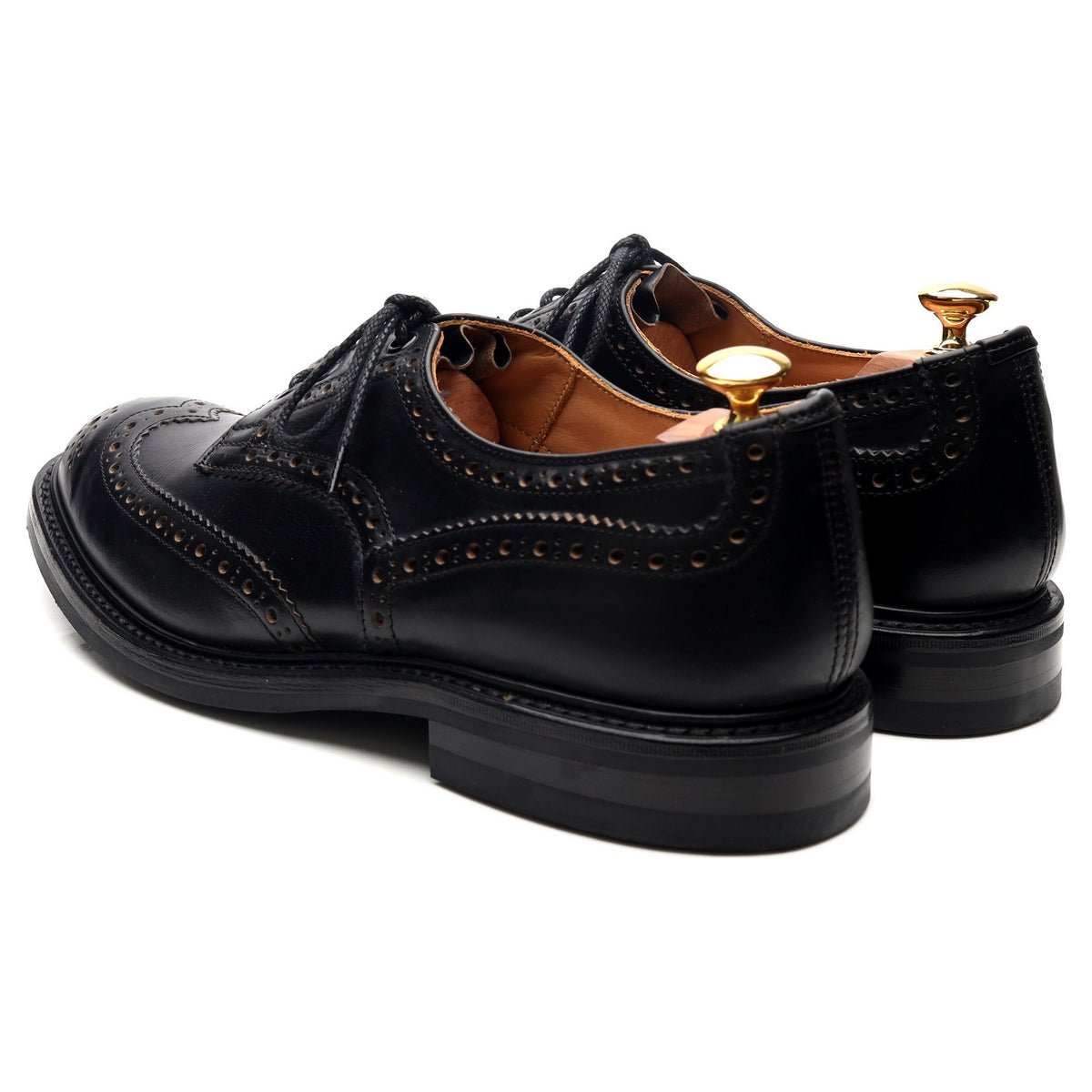 Kafka &#39;Bourton&#39; Black Leather Derby Brogues UK 9.5