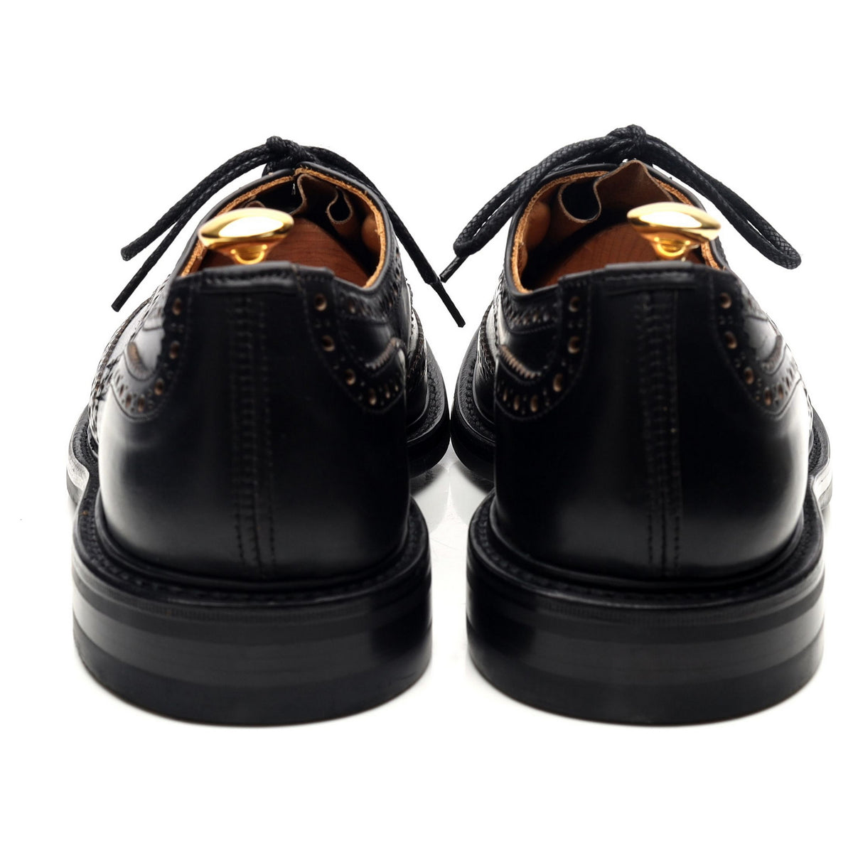 Kafka &#39;Bourton&#39; Black Leather Derby Brogues UK 9.5