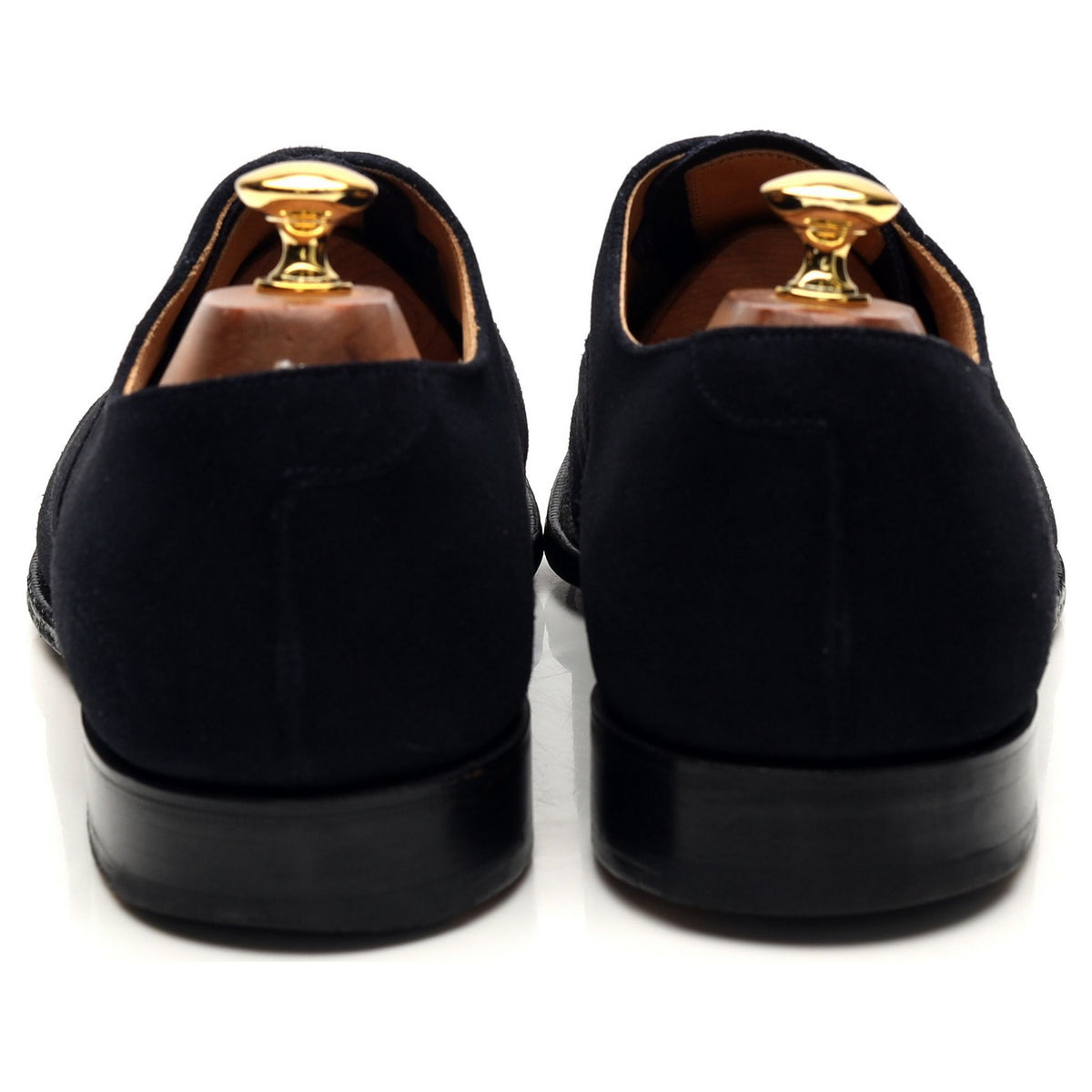 &#39;Dubai&#39; Navy Blue Suede Oxford UK 9.5 G
