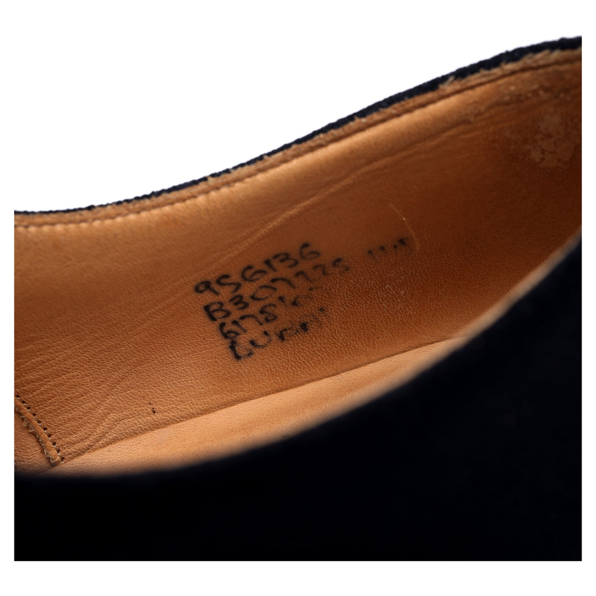 &#39;Dubai&#39; Navy Blue Suede Oxford UK 9.5 G