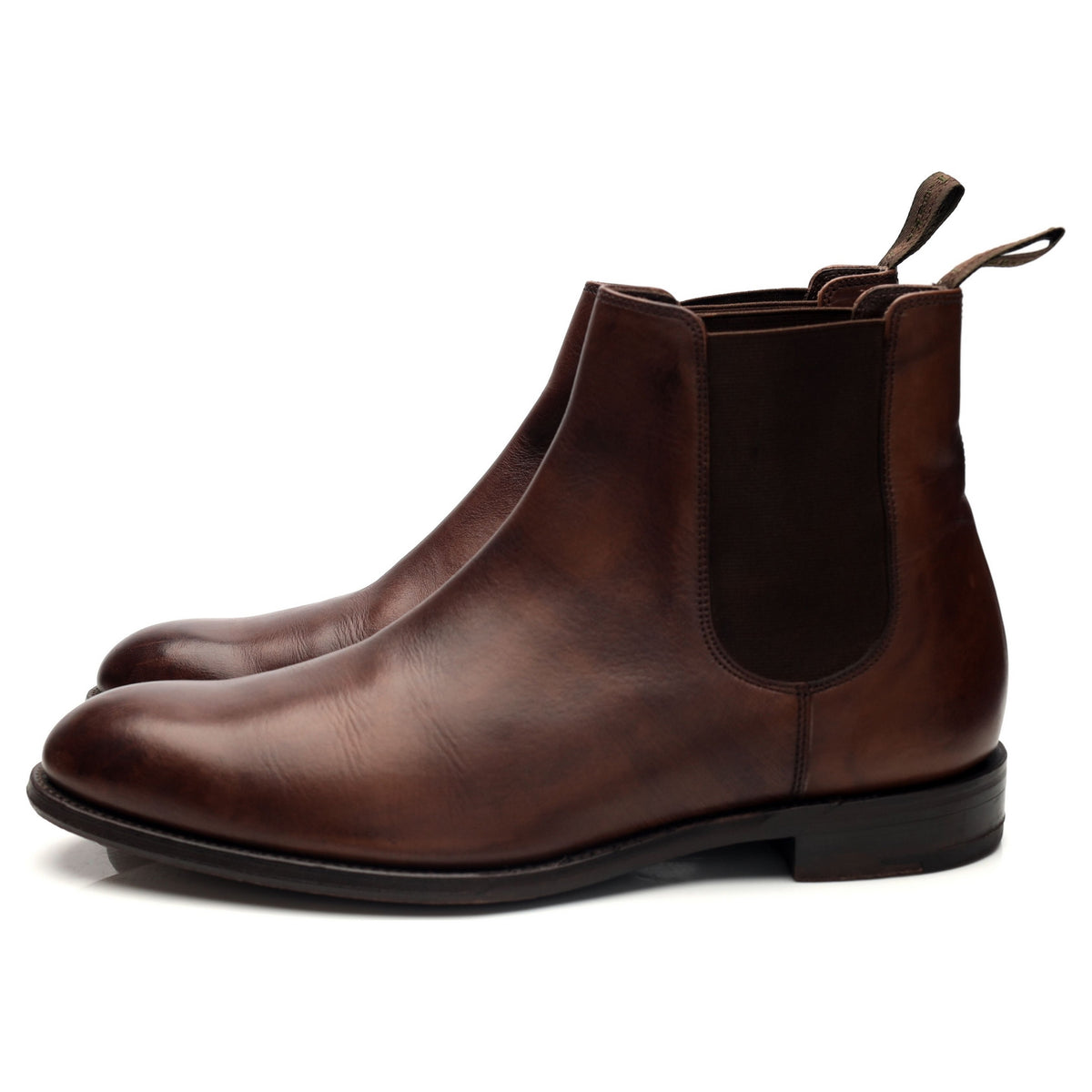 1880 &#39;Coppergate&#39; Brown Leather Chelsea Boots UK 9 F