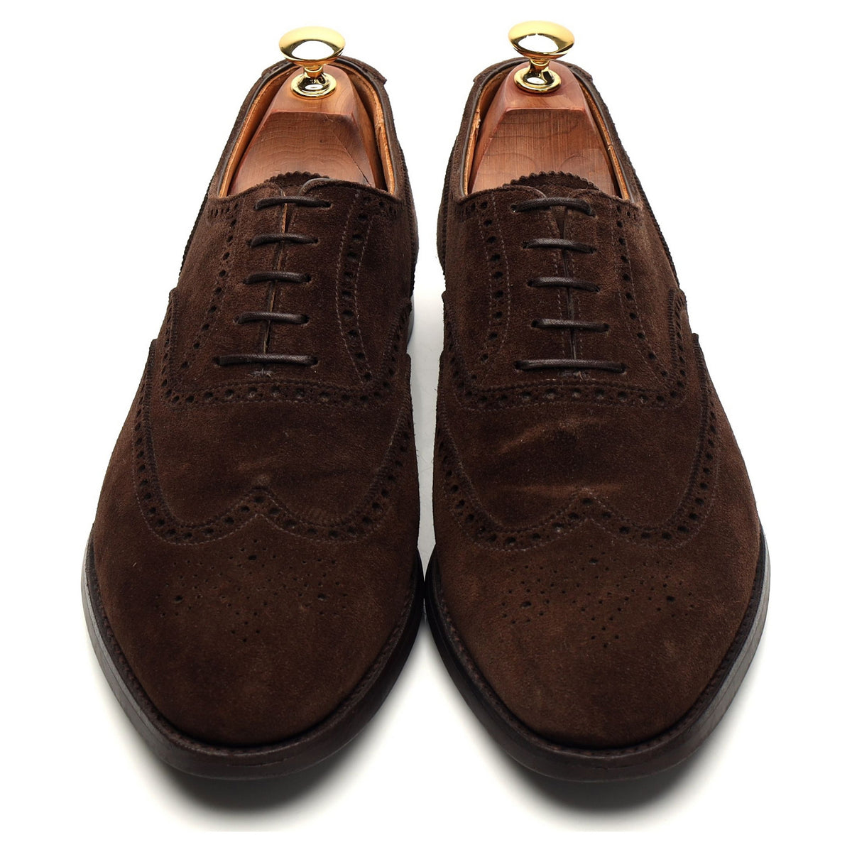&#39;Westgate 2&#39; Dark Brown Suede Oxford Brogues UK 9 E