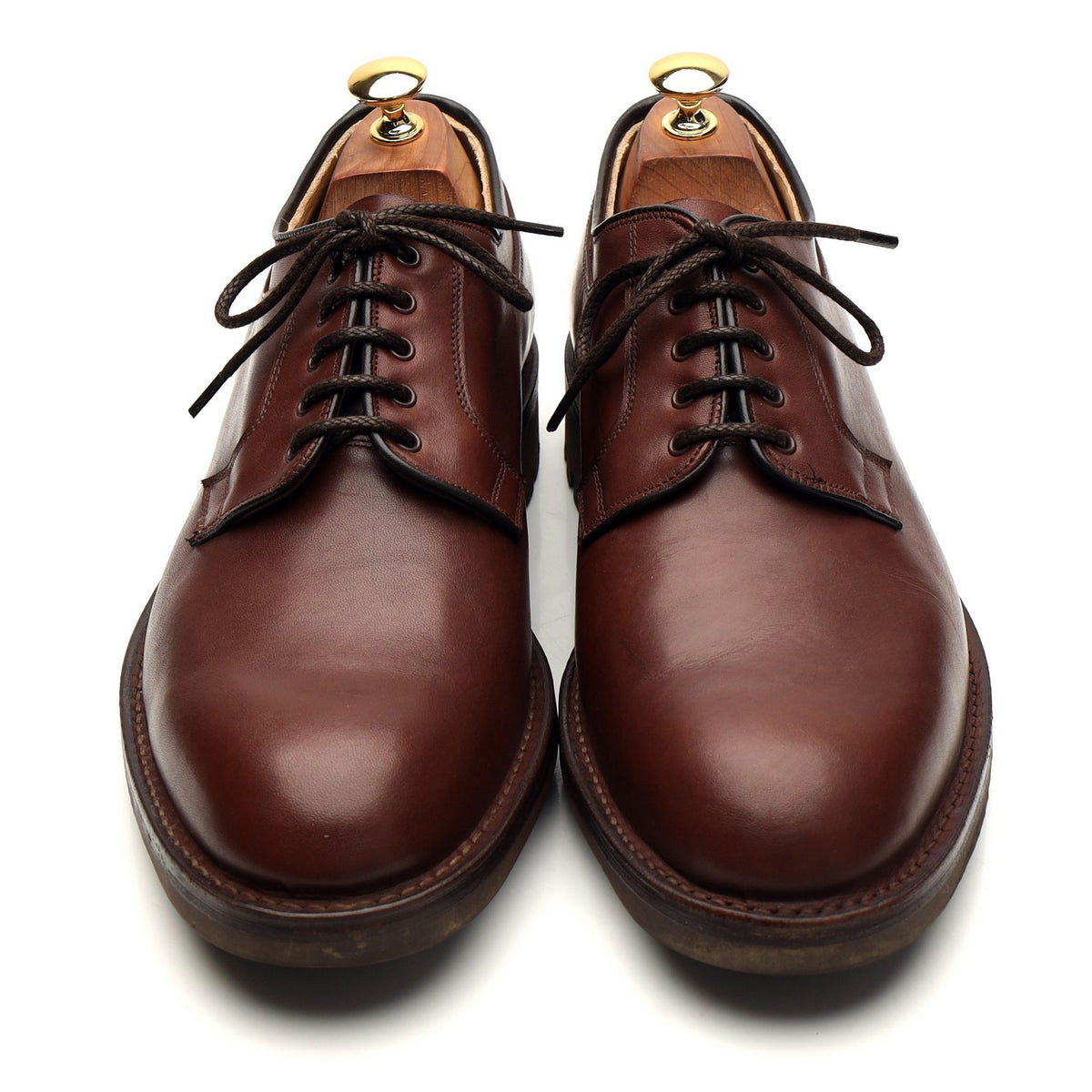 &#39;Newkirk&#39; Brown Leather Veldschoen Derby UK 10 F