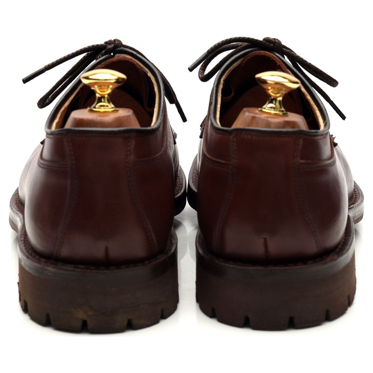 &#39;Newkirk&#39; Brown Leather Veldschoen Derby UK 10 F