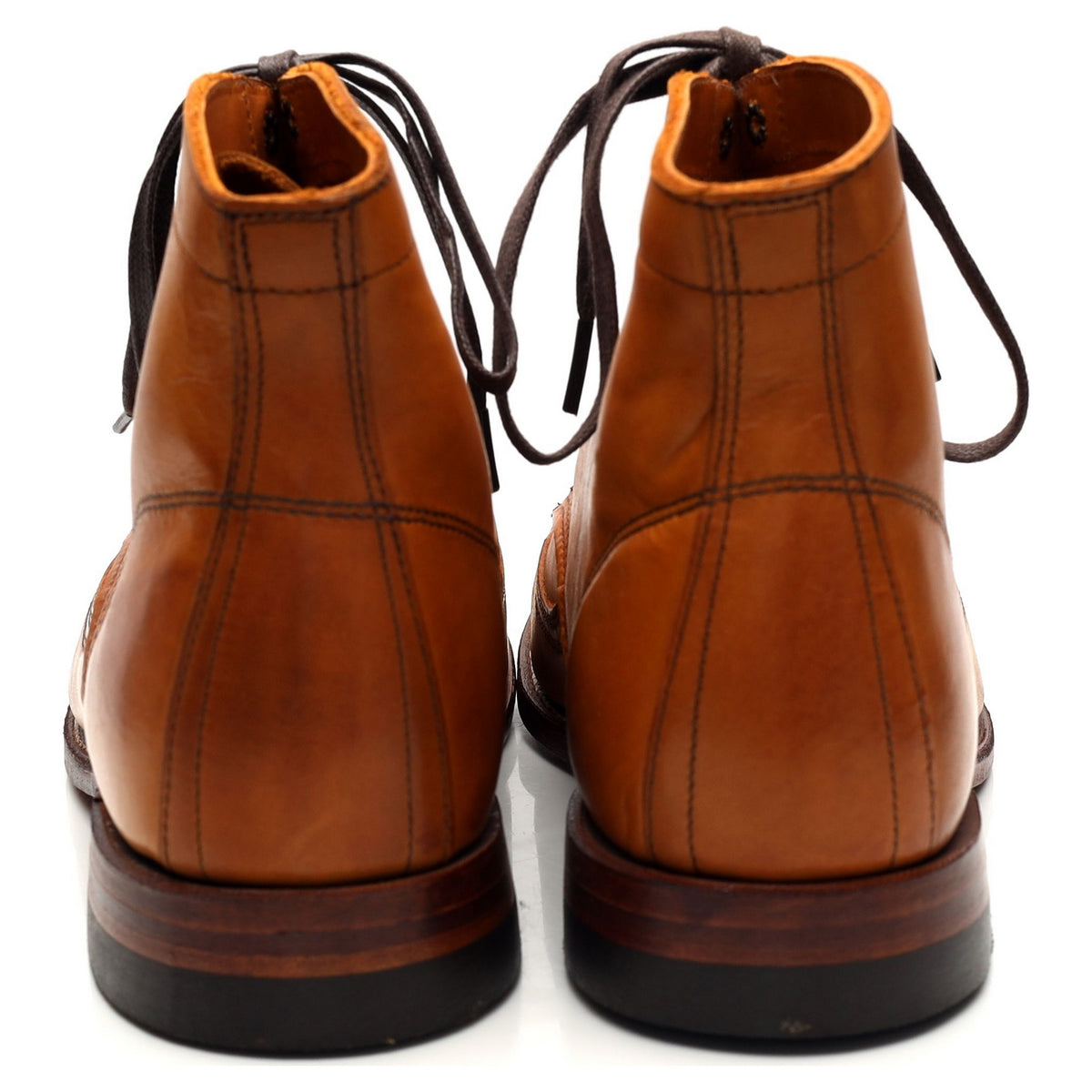 1000 Mile &#39;Addison&#39; Tan Brown Leather Boots UK 10 US 11 D