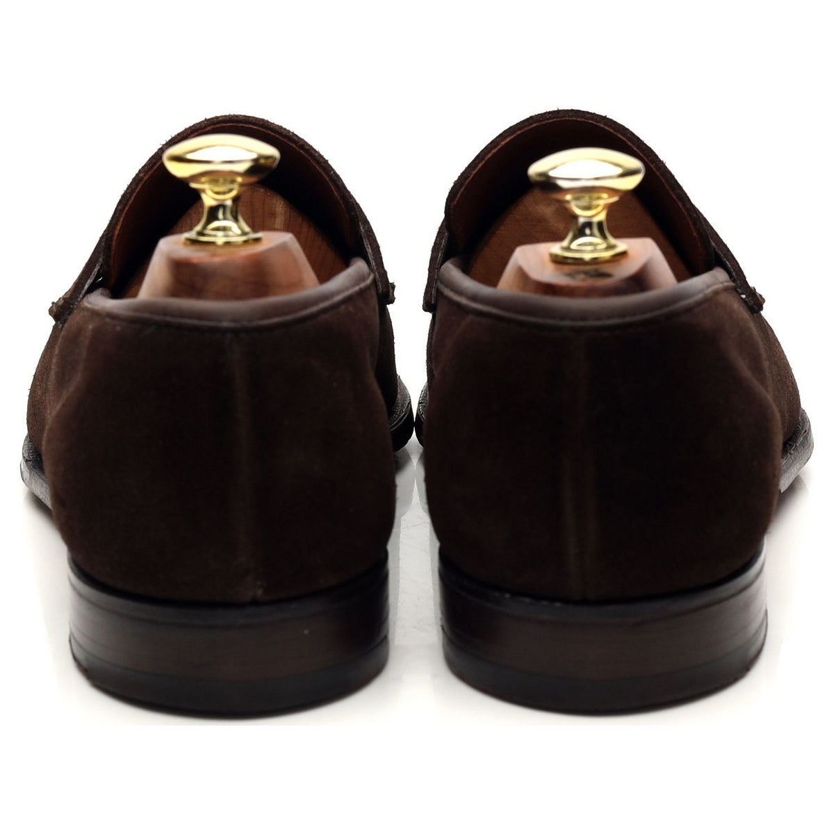 &#39;Teign&#39; Dark Brown Suede Loafers UK 7.5 E