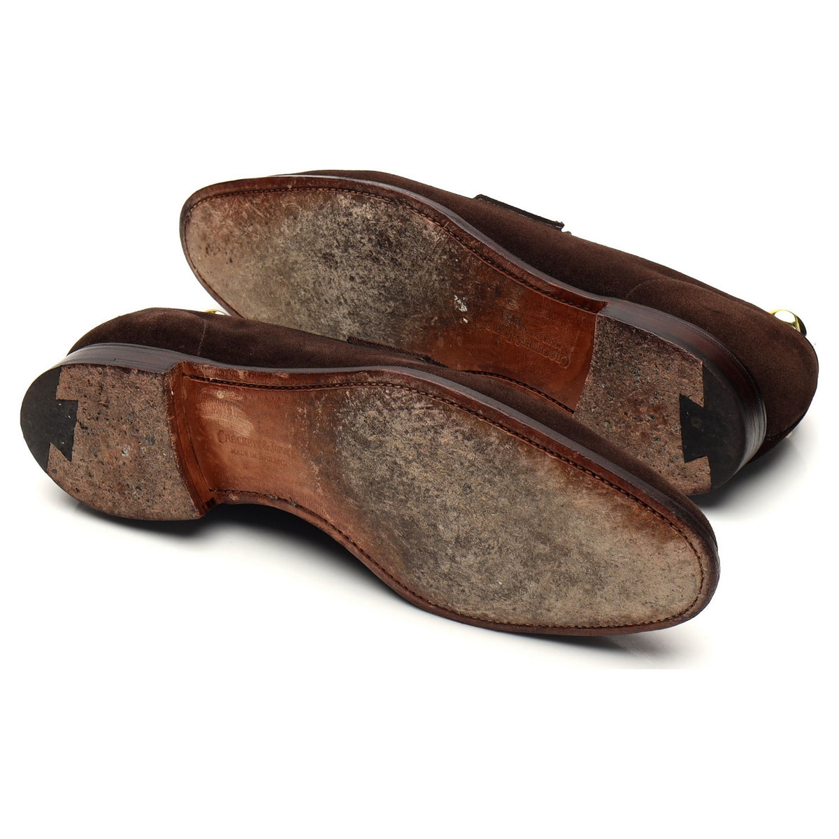 &#39;Teign&#39; Dark Brown Suede Loafers UK 7.5 E