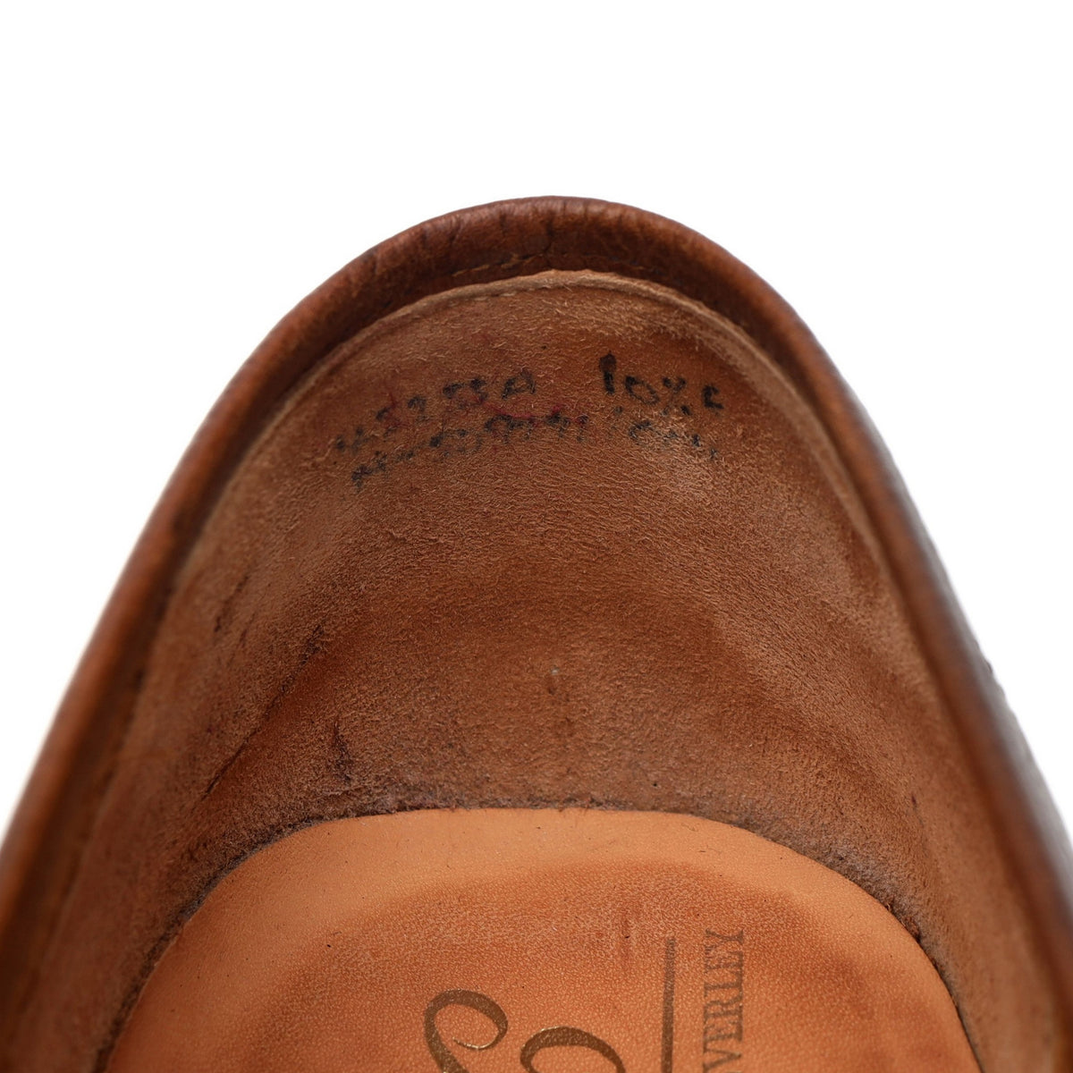 &#39;George&#39; Dark Brown Grain Leather Unlined Loafers UK 10.5 E