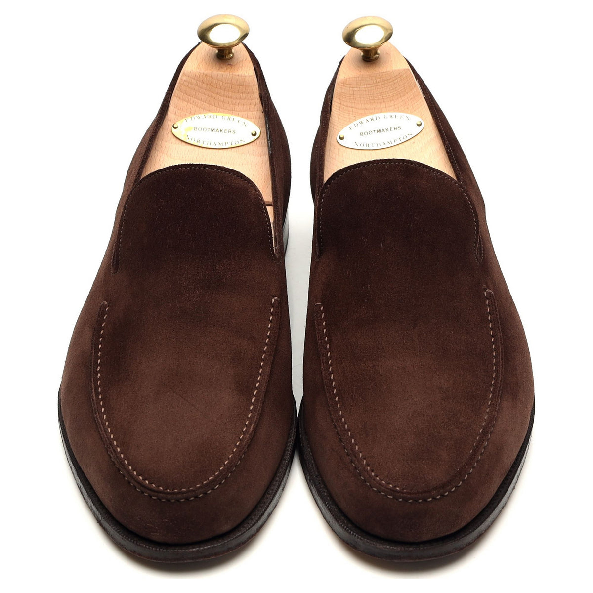 &#39;Islington&#39; Brown Suede Slip On Loafers UK 10 F