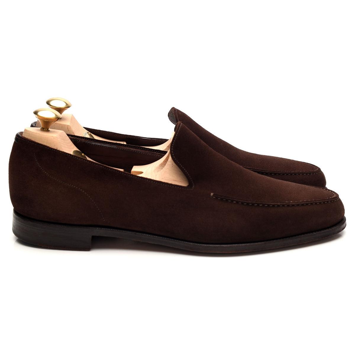 &#39;Islington&#39; Brown Suede Slip On Loafers UK 10 F