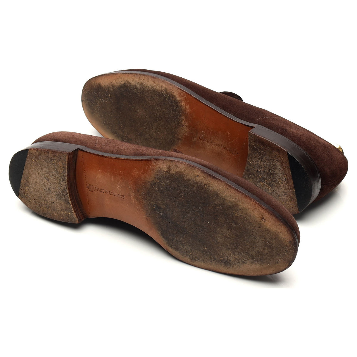 &#39;Islington&#39; Brown Suede Slip On Loafers UK 10 F
