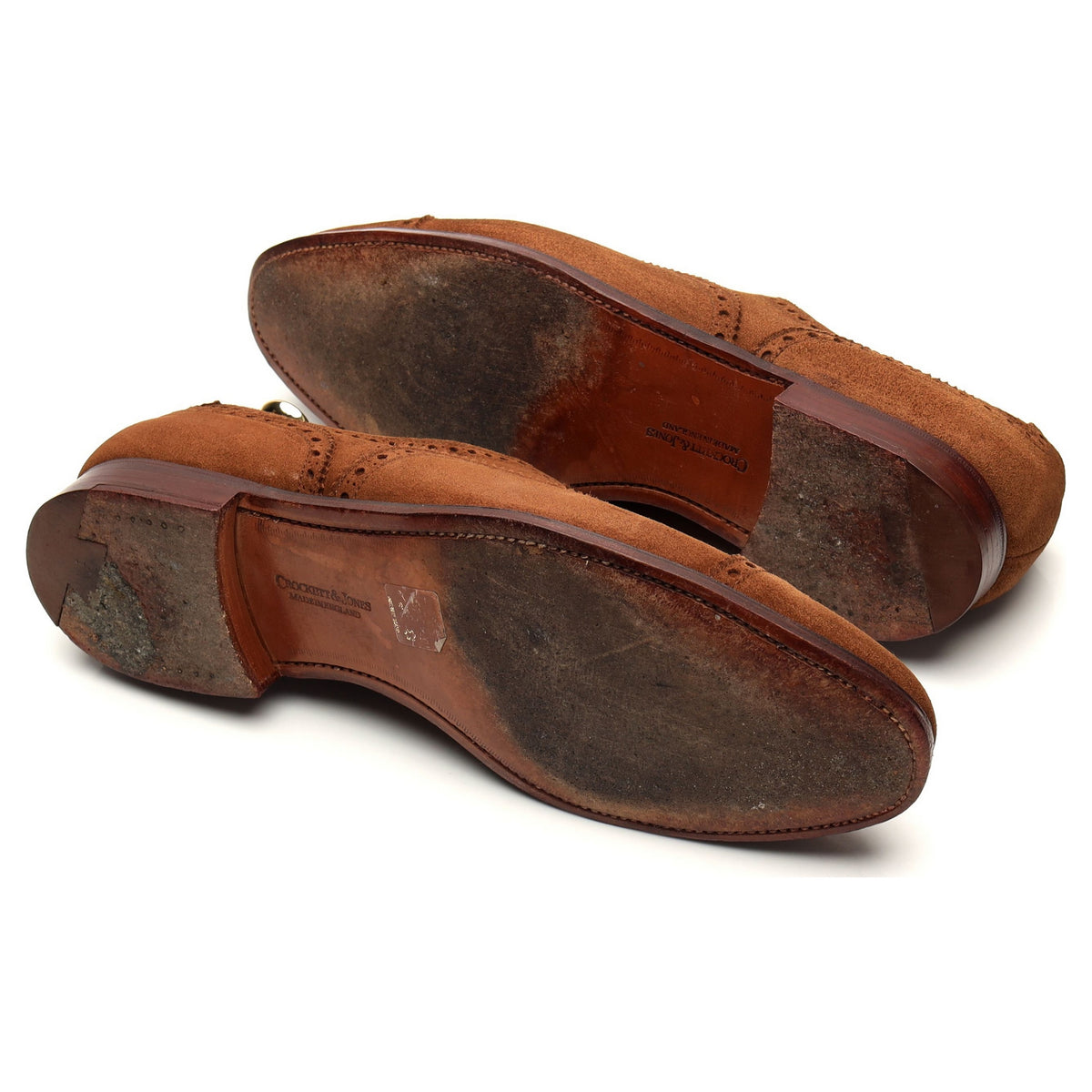&#39;Westfield&#39; Snuff Brown Suede Oxford Brogues UK 9 E