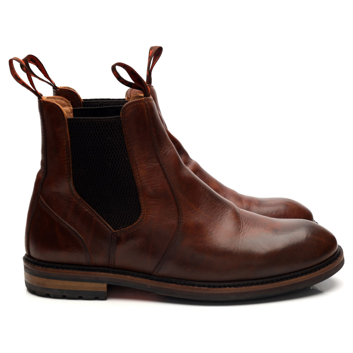 &#39;Garstang&#39; Brown Leather Chelsea Boots UK 7