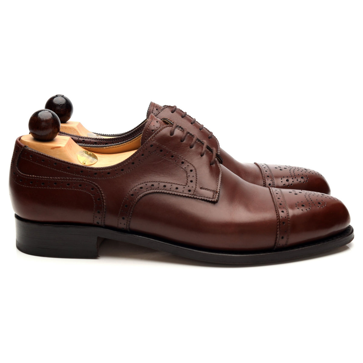 &#39;Alt Wein&#39; Brown Leather Derby Brogues UK 8.5 EU 42.5