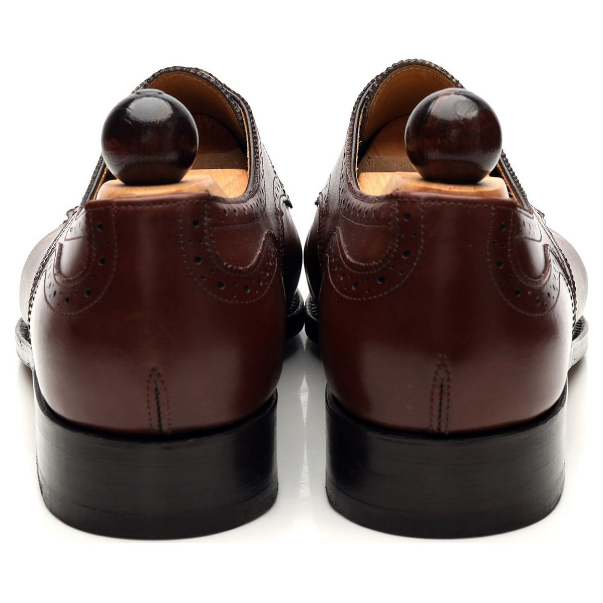 &#39;Alt Wein&#39; Brown Leather Derby Brogues UK 8.5 EU 42.5
