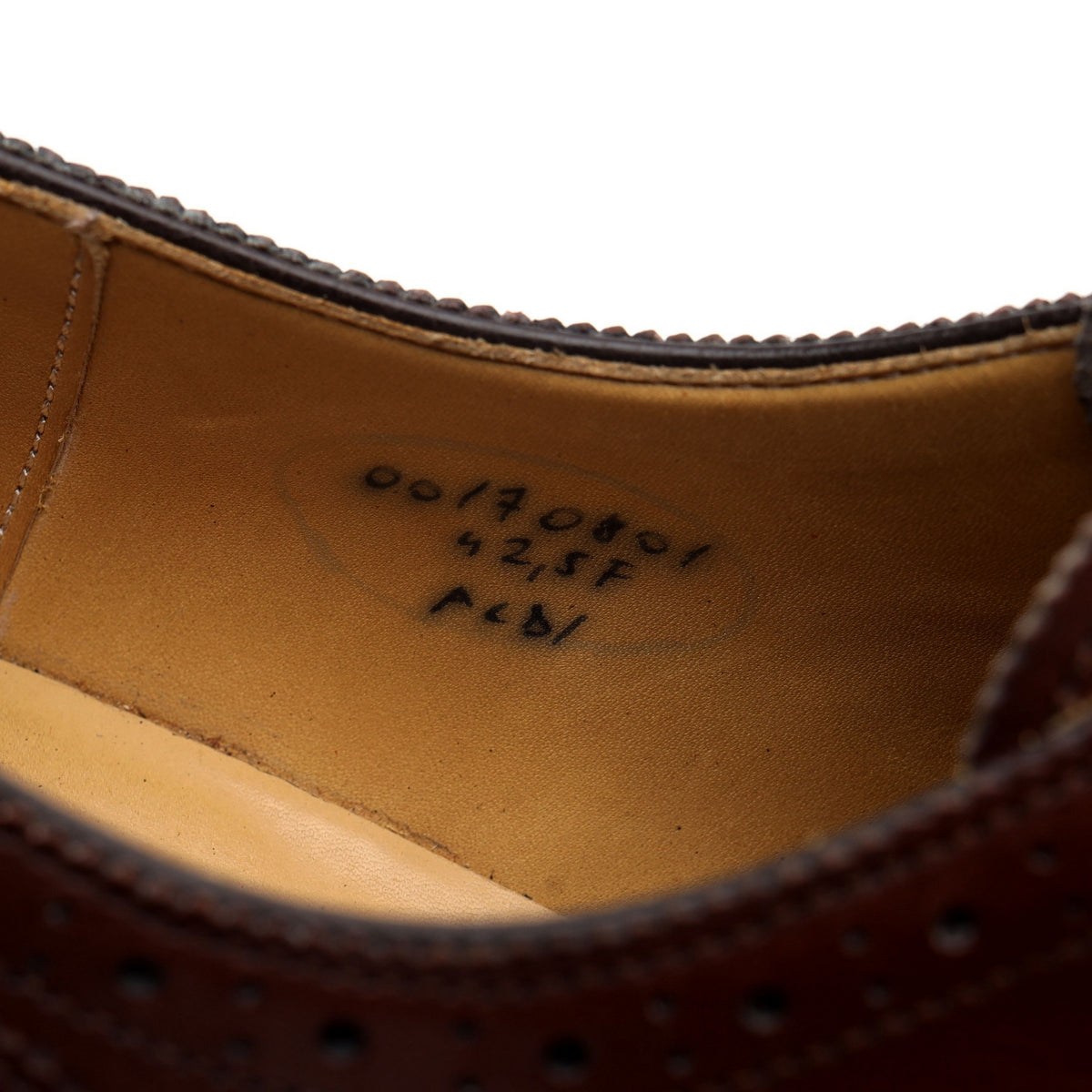 &#39;Alt Wein&#39; Brown Leather Derby Brogues UK 8.5 EU 42.5