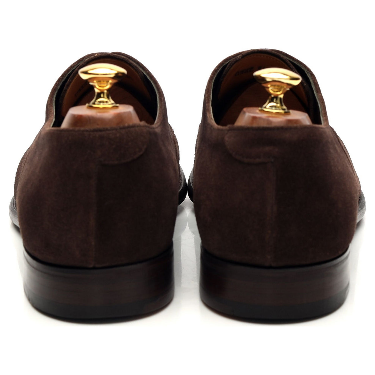 Gieves &amp; Hawkes Dark Brown Suede Oxford UK 10 F