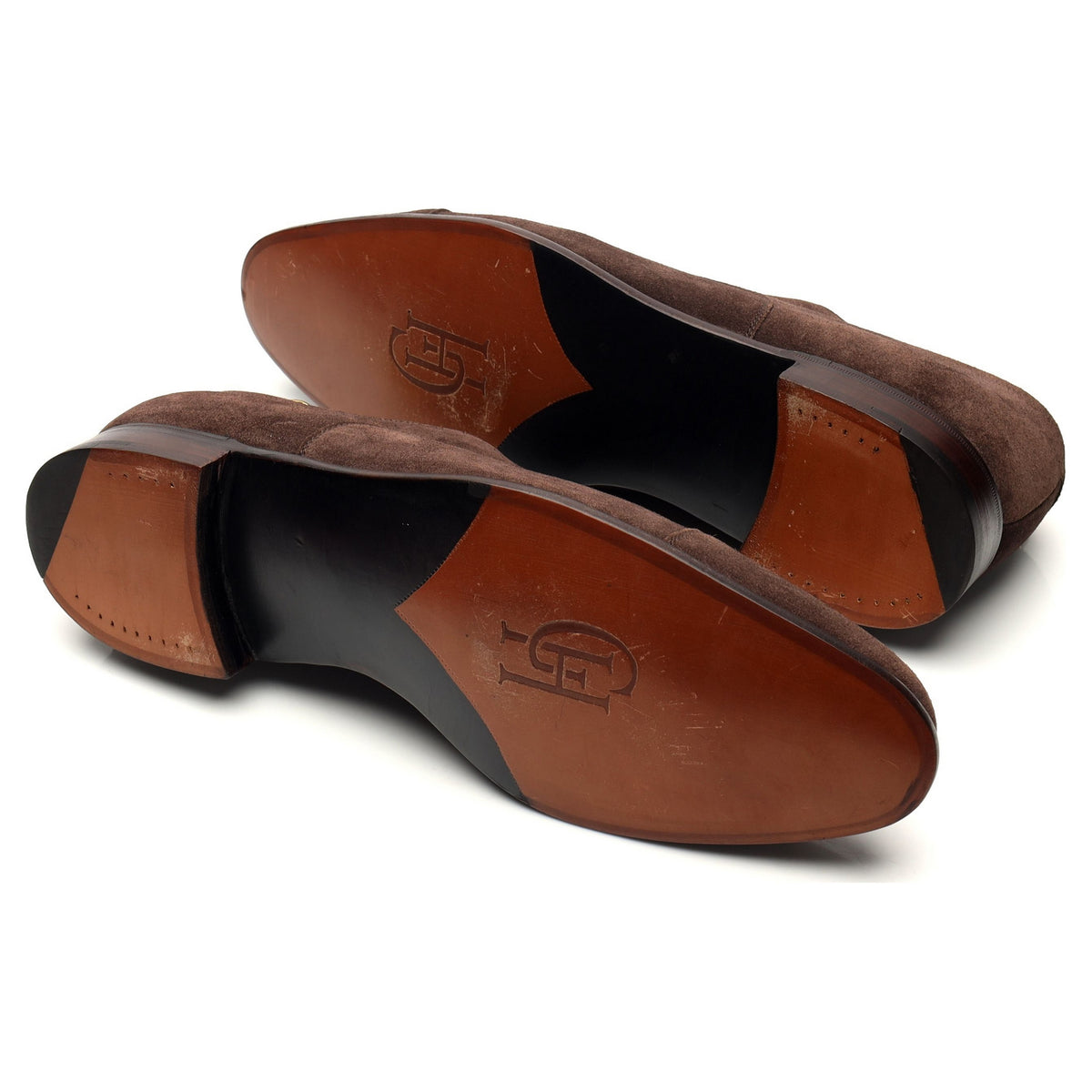 Gieves &amp; Hawkes Dark Brown Suede Oxford UK 10 F